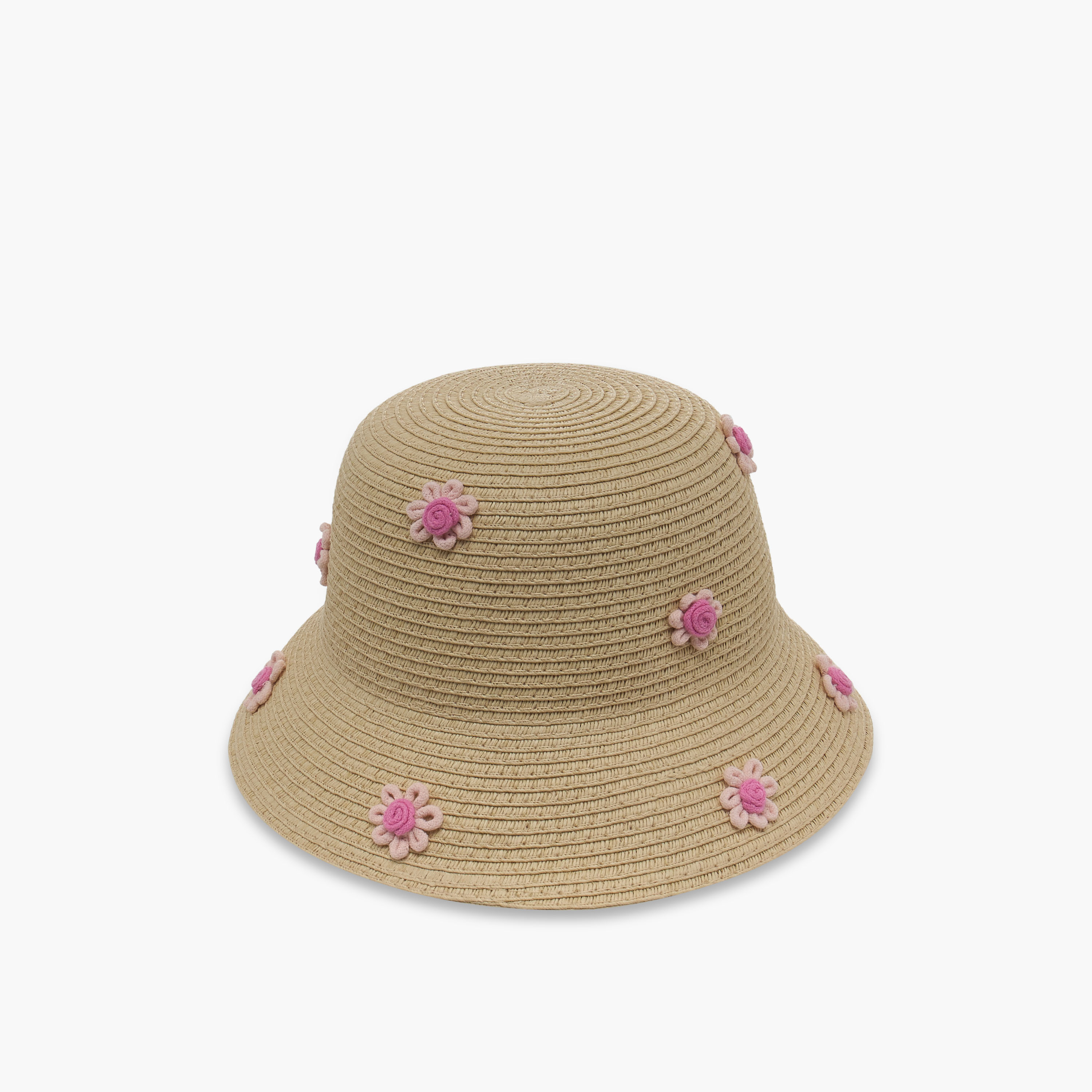 قبعة مزينة بتفاصيل زهور من جونيورز-baby-girls-accessories-caps-image-4