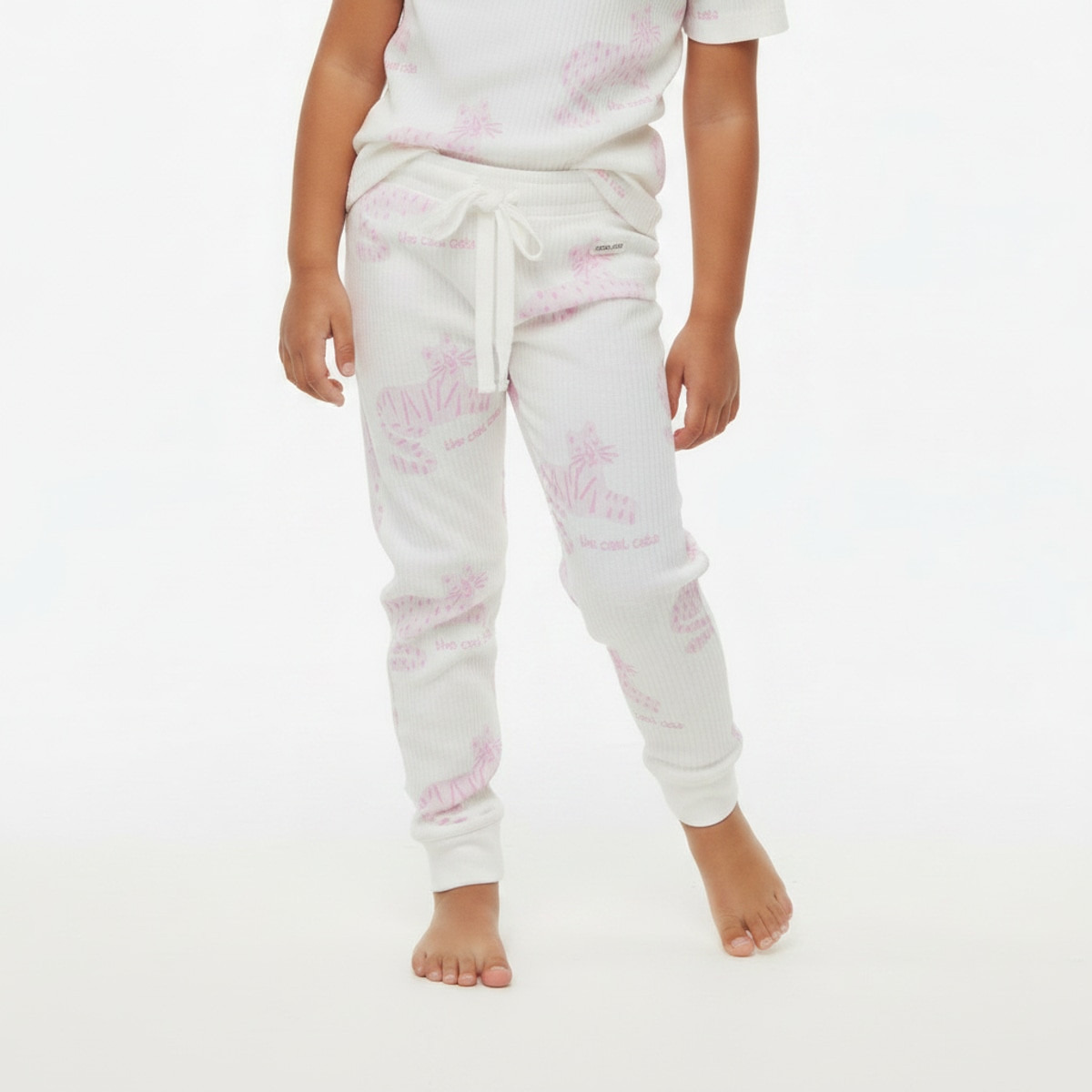 طقم بيجاما قطن برقبة ضيقة وأكمام قصيرة وطبعات من جونيورز-girls-clothing-nightwear-image-4