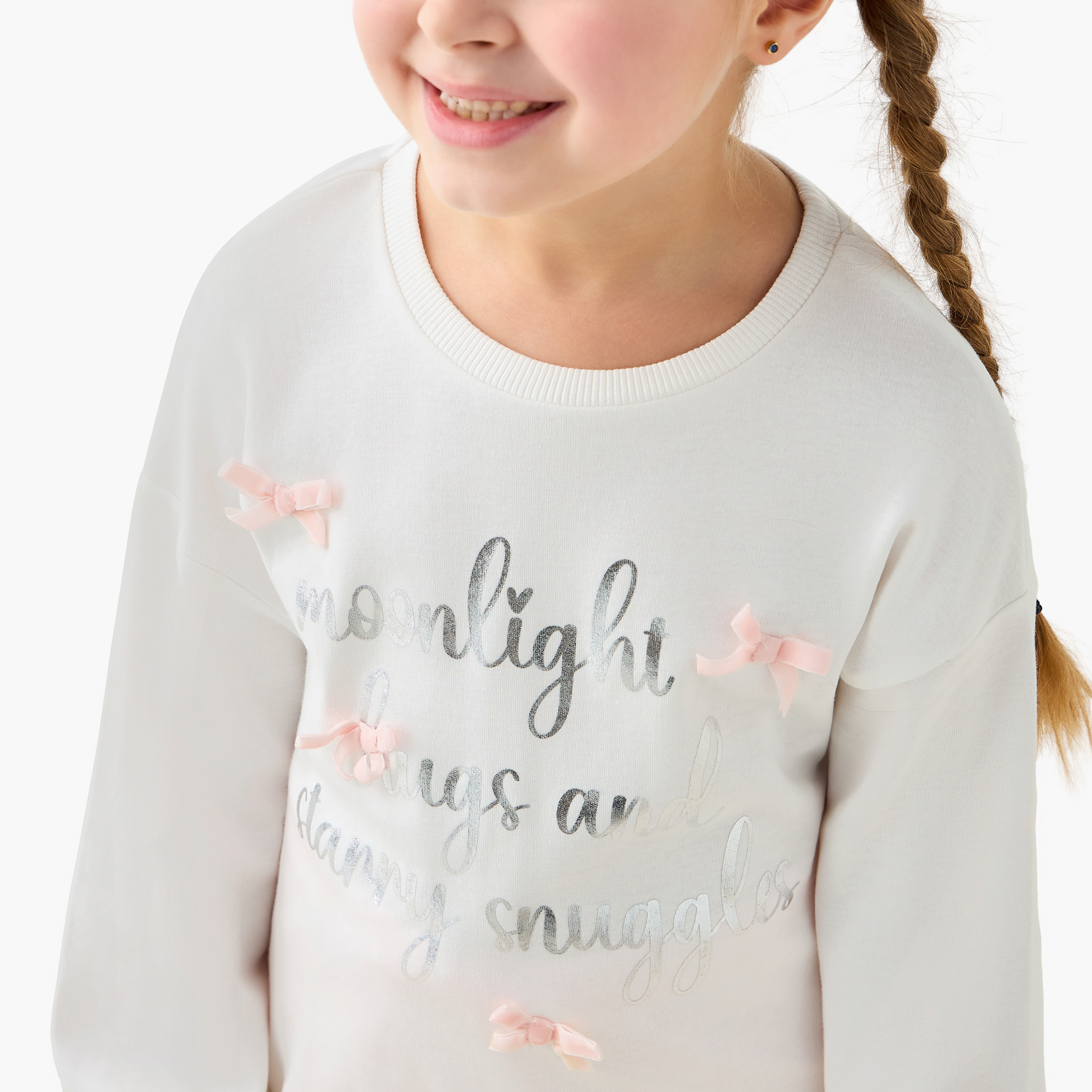 Juniors Cotton Crew Neck Long Sleeves Pyjama Set with Print-baby-girls-clothing-nightwear-pyjamasets-image-6