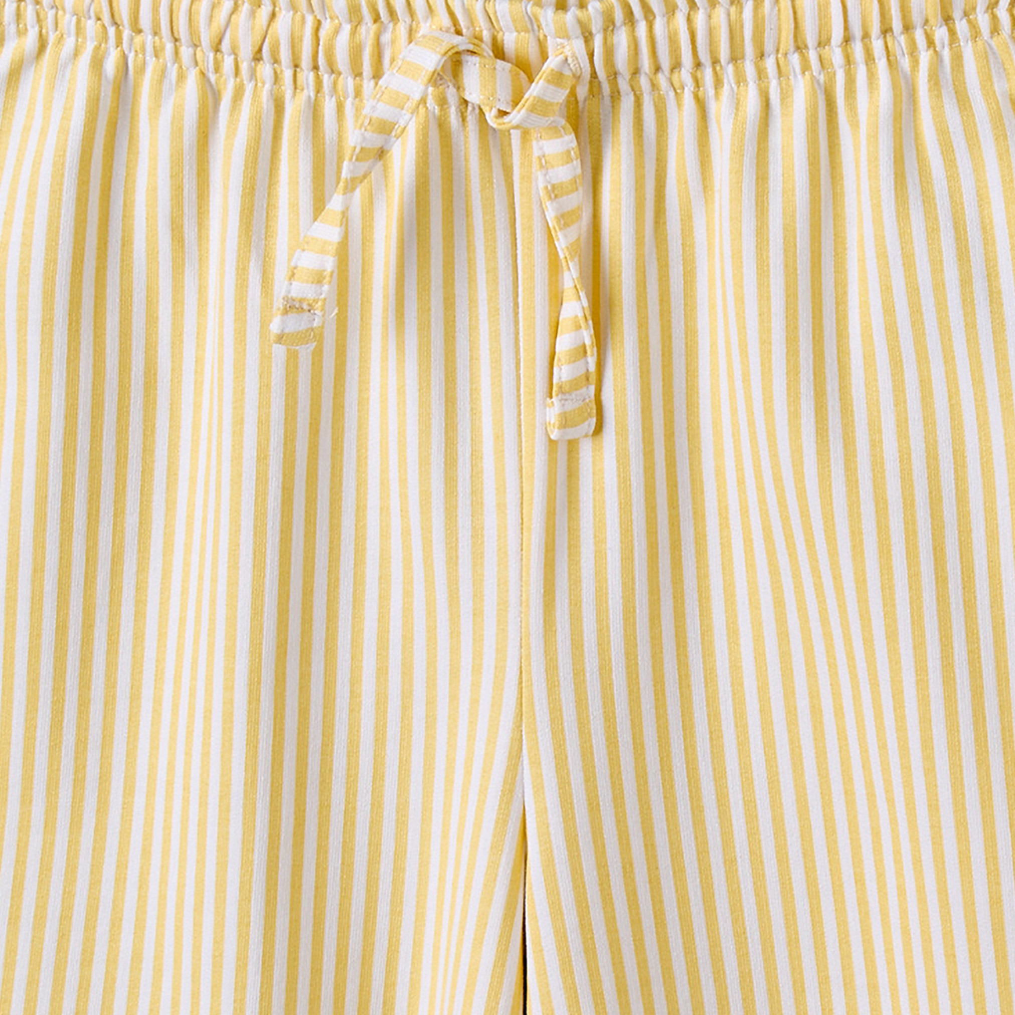 Juniors Cotton Crew Neck Short Sleeves Pyjama Set with Pineapple Print-girls-clothing-nightwear-image-6