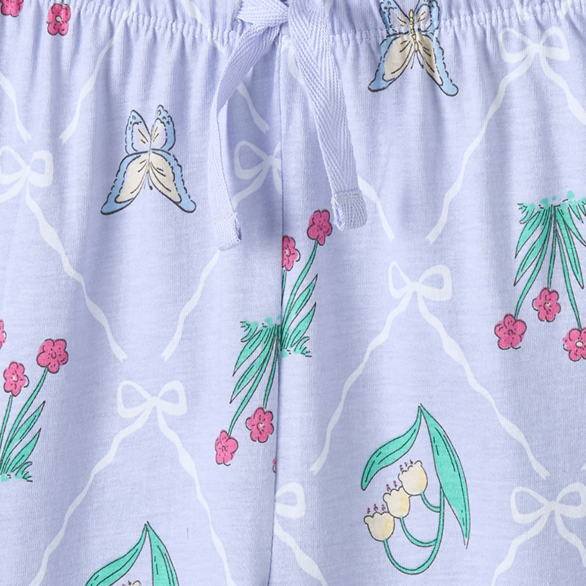 Juniors Cotton Crew Neck Long Sleeves Pyjama Set with Graphic Print-girls-clothing-nightwear-image-6