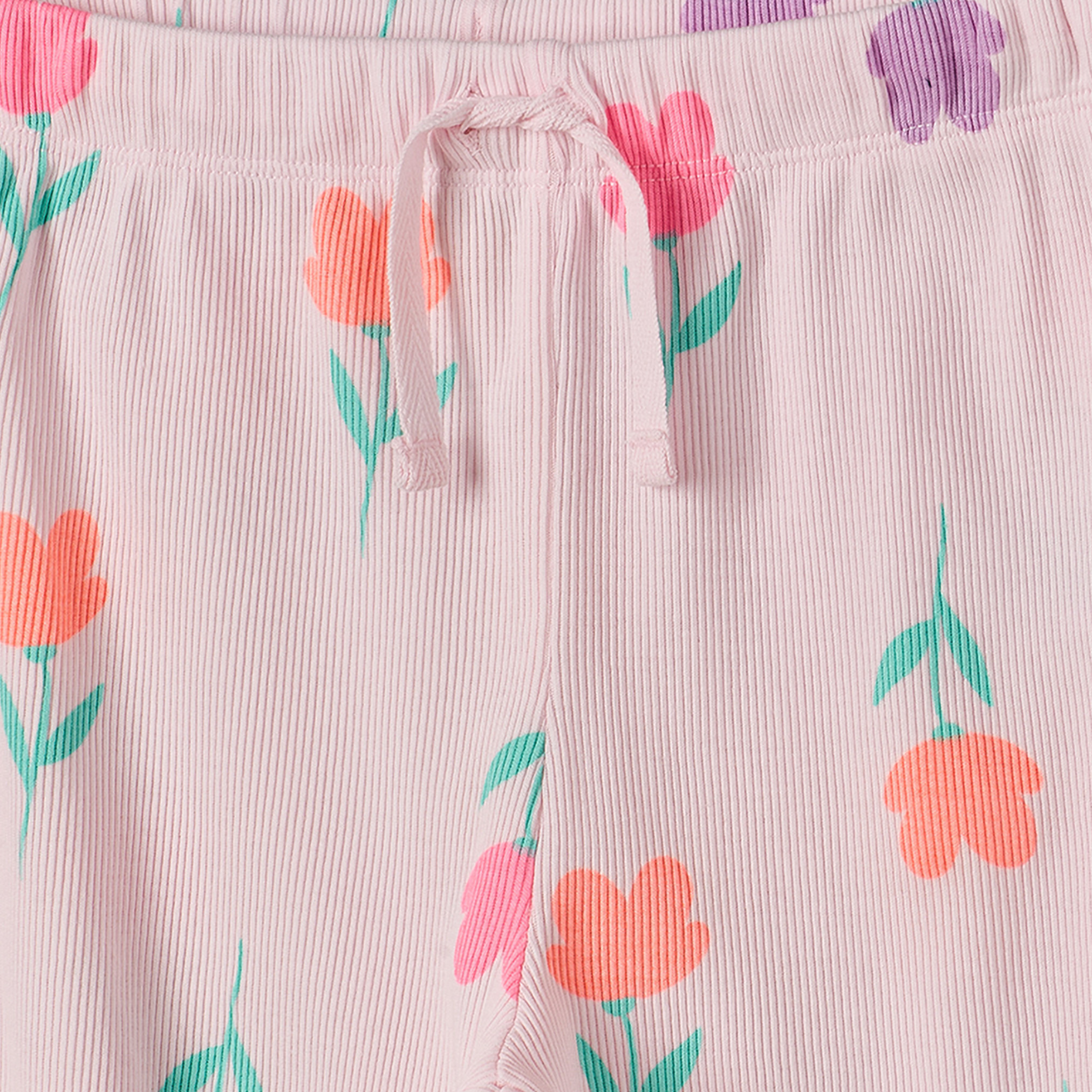 Juniors Crew Neck Long Sleeves Pyjama Set with Floral Print-girls-clothing-nightwear-image-6