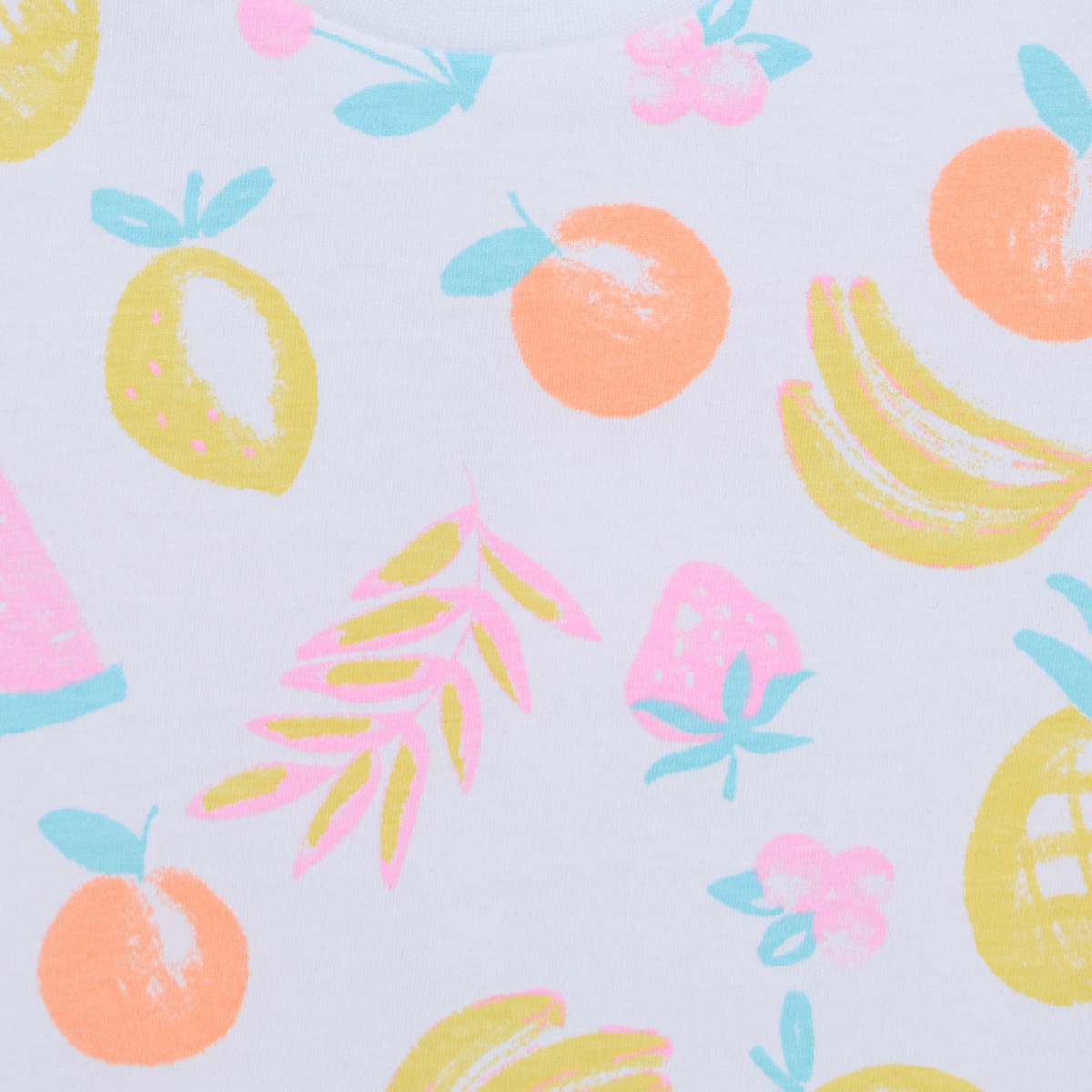طقم بيجاما قطن برقبة ضيقة وأكمام قصيرة وطبعات من جونيورز-baby-girls-clothing-nightwear-pyjamasets-image-3