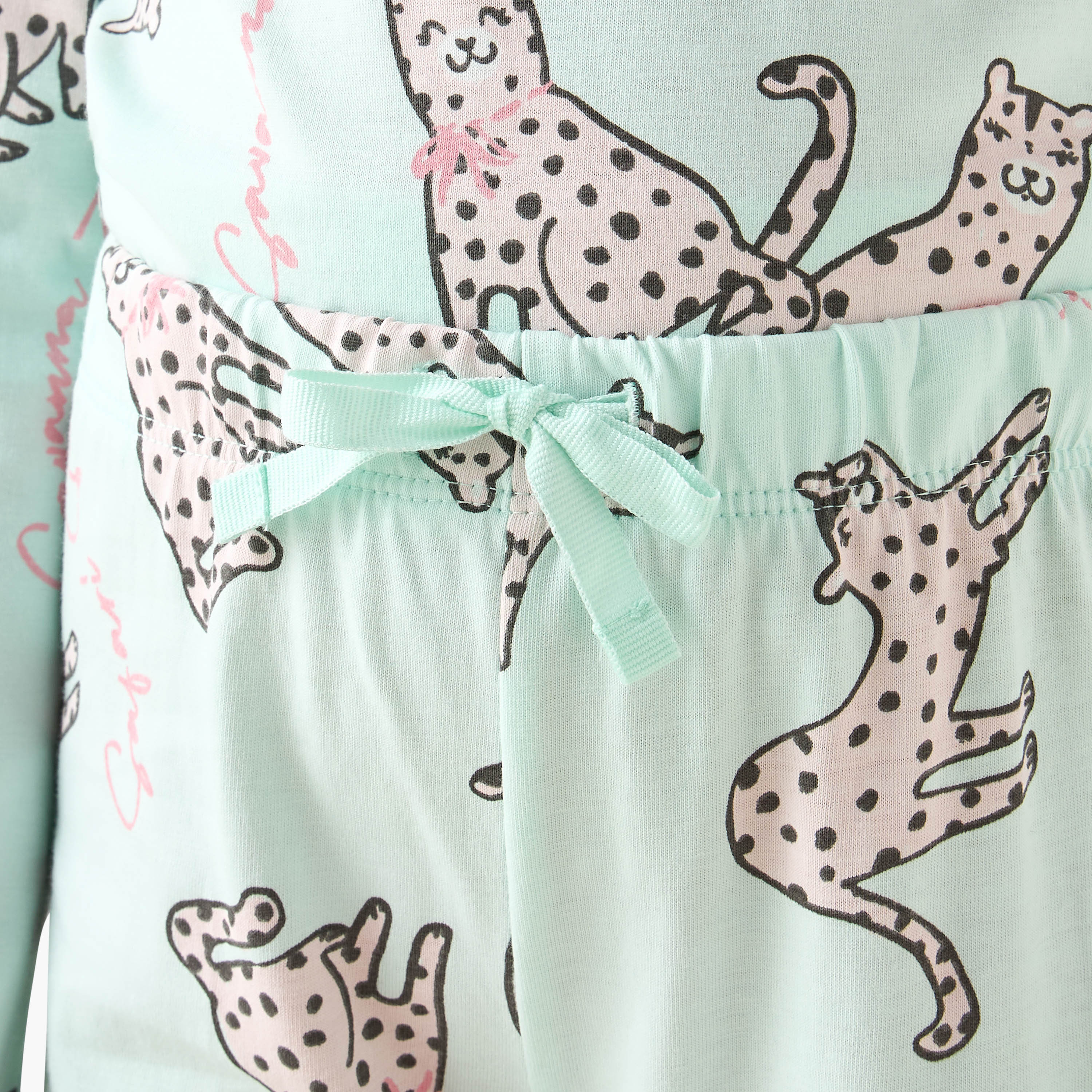 Juniors Cotton Crew Neck Long Sleeves Pyjama Set with Print-baby-girls-clothing-nightwear-pyjamasets-image-6