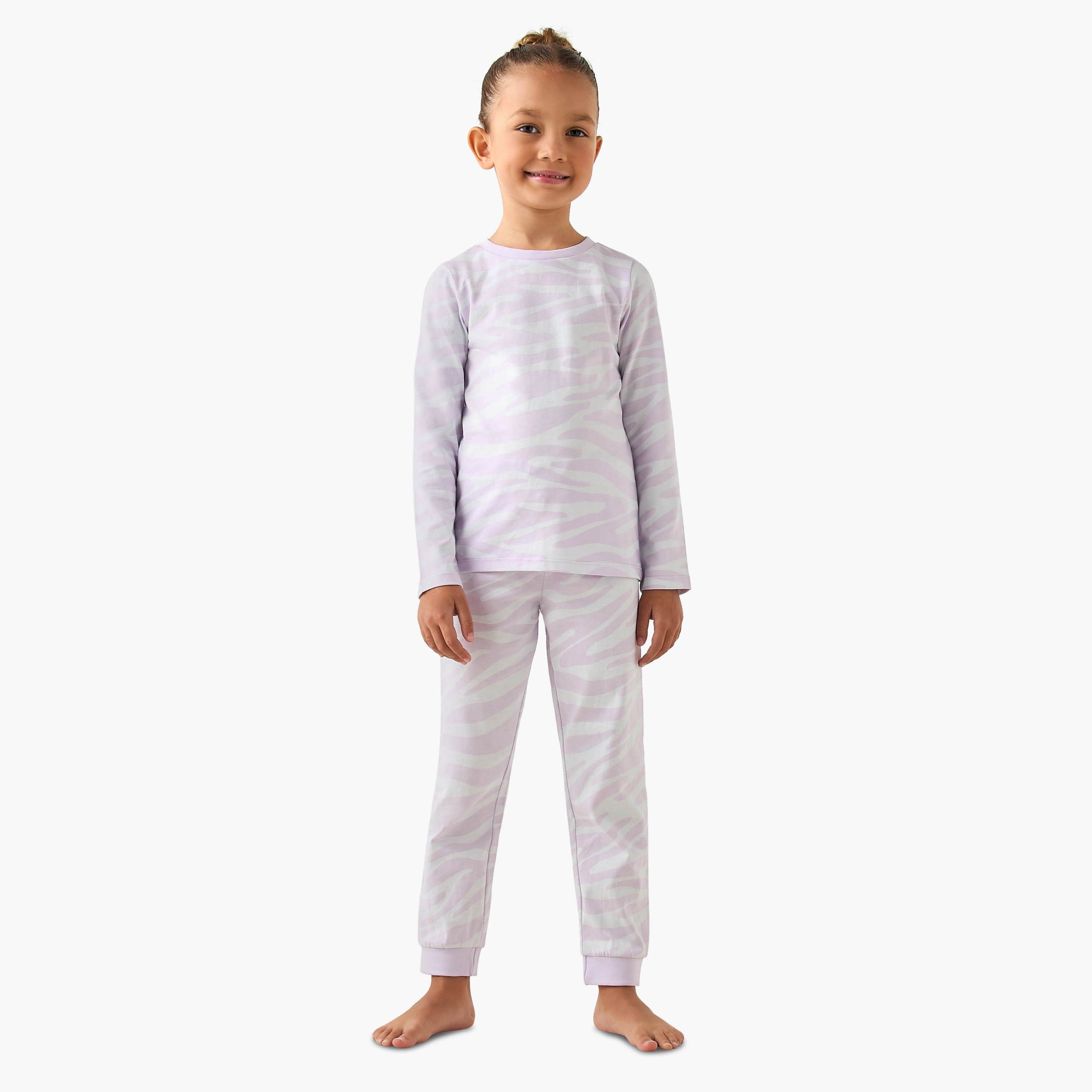 Juniors Cotton Crew Neck Long Sleeves Pyjama Set with Print-promo_babyshop_Buy2for69_UAE130126-image-1