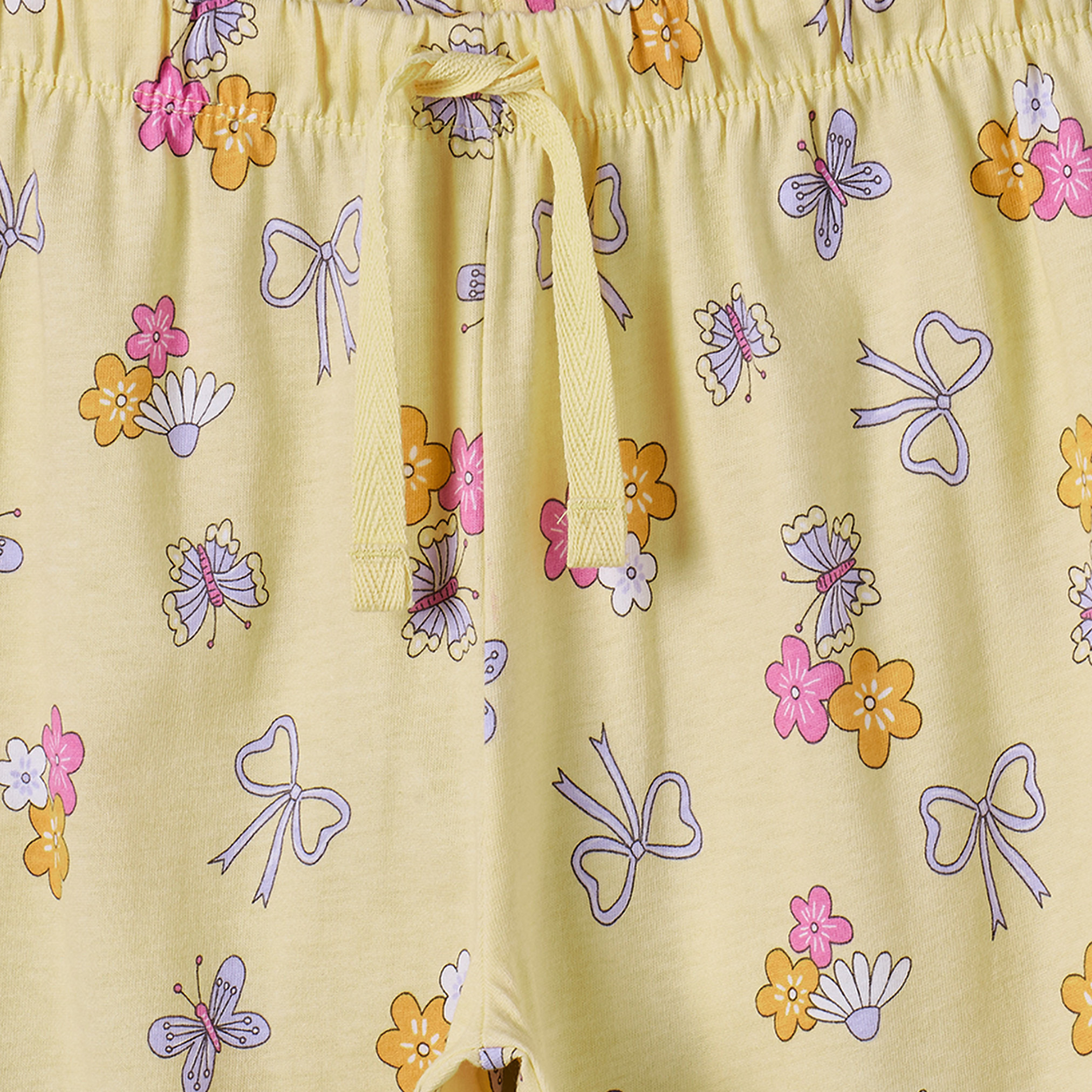 طقم بيجاما بياقة ضيقة وأكمام طويلة بطبعات زهرية من جونيورز-girls-clothing-nightwear-image-6