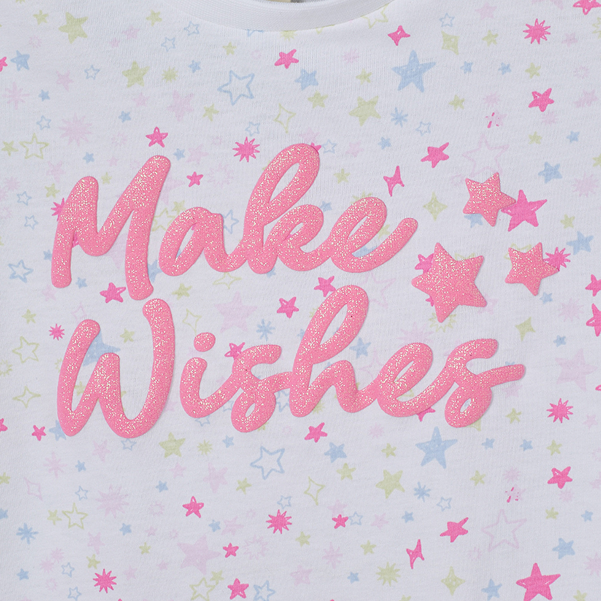 طقم بيجاما قطن برقبة ضيقة وأكمام قصيرة وطبعات متنوعة طقمين من جونيورز-girls-clothing-nightwear-image-10