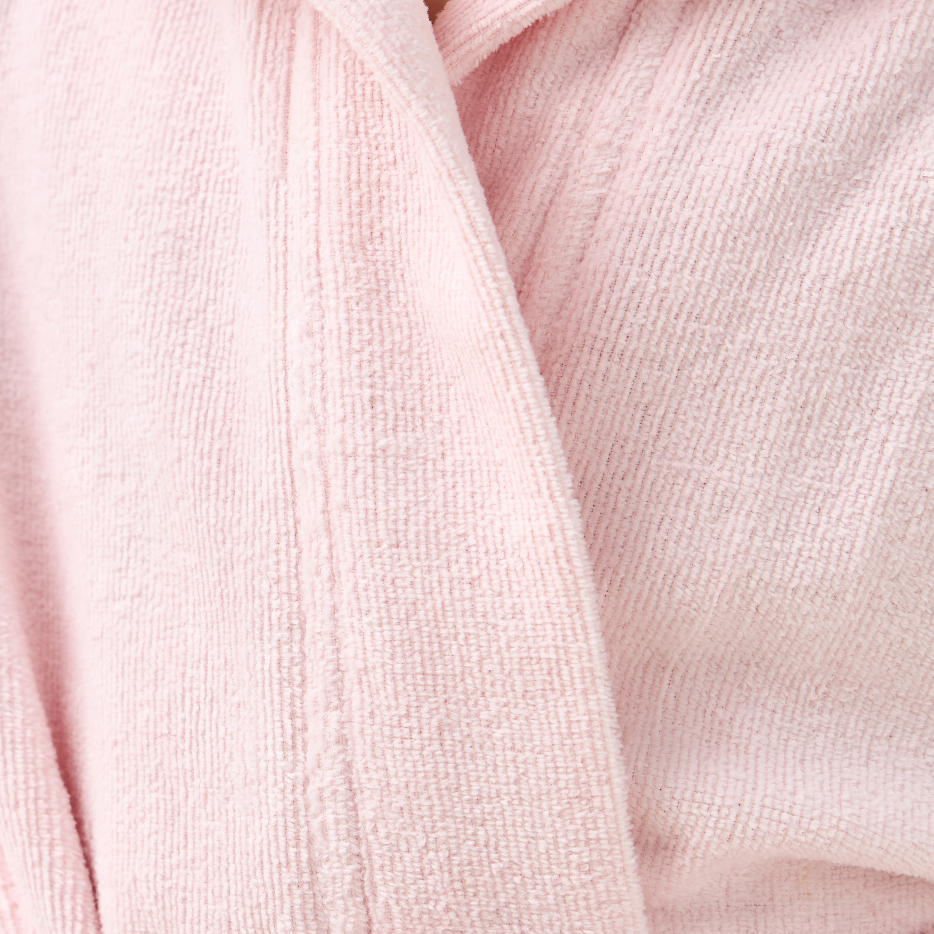 Juniors Terry Hooded Long Sleeves Bathrobe with Ballerina Embroidery-girls-clothing-nightwear-image-4