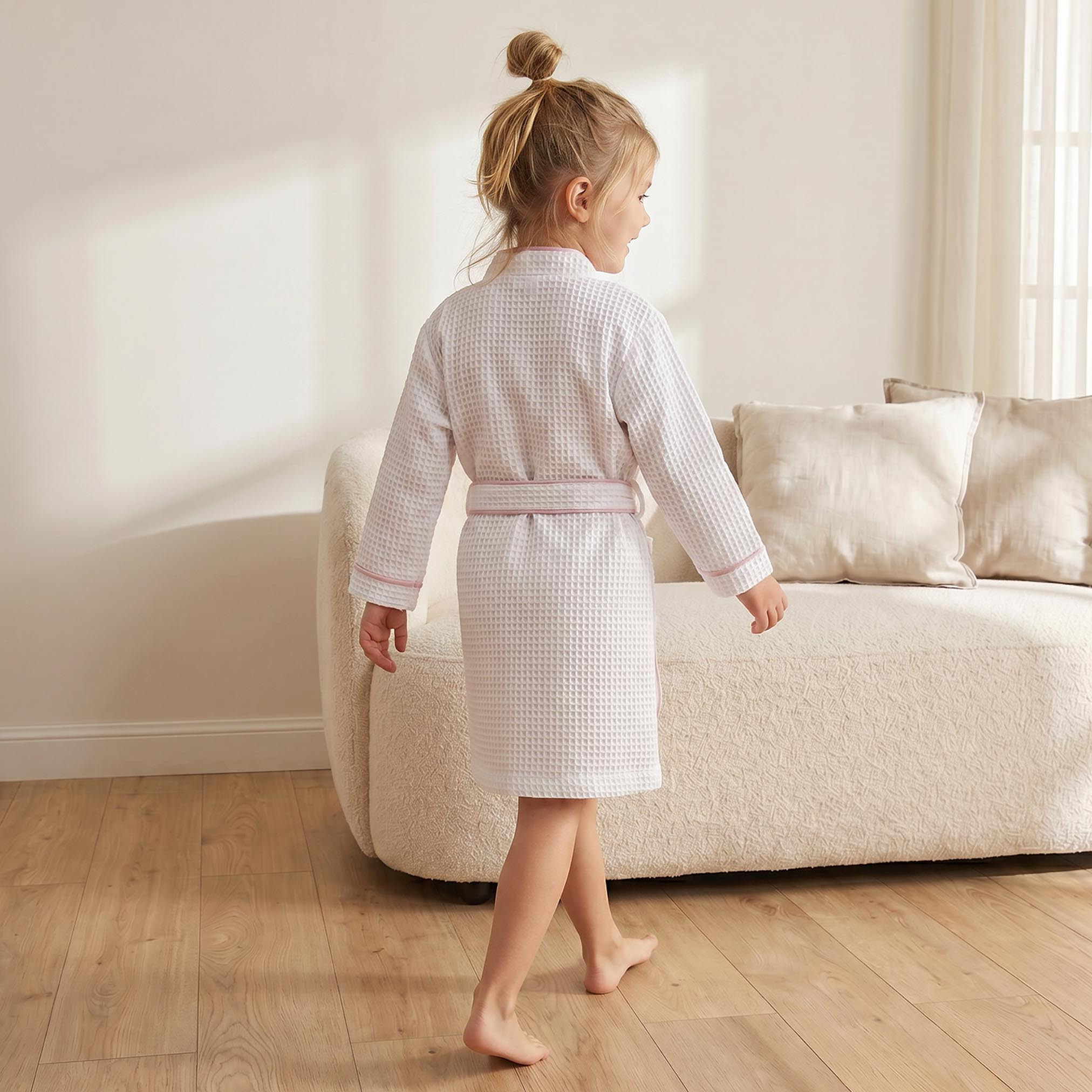 Juniors Bathrobe with Tie-Up Belt-baby-bathandcare-towels-image-2