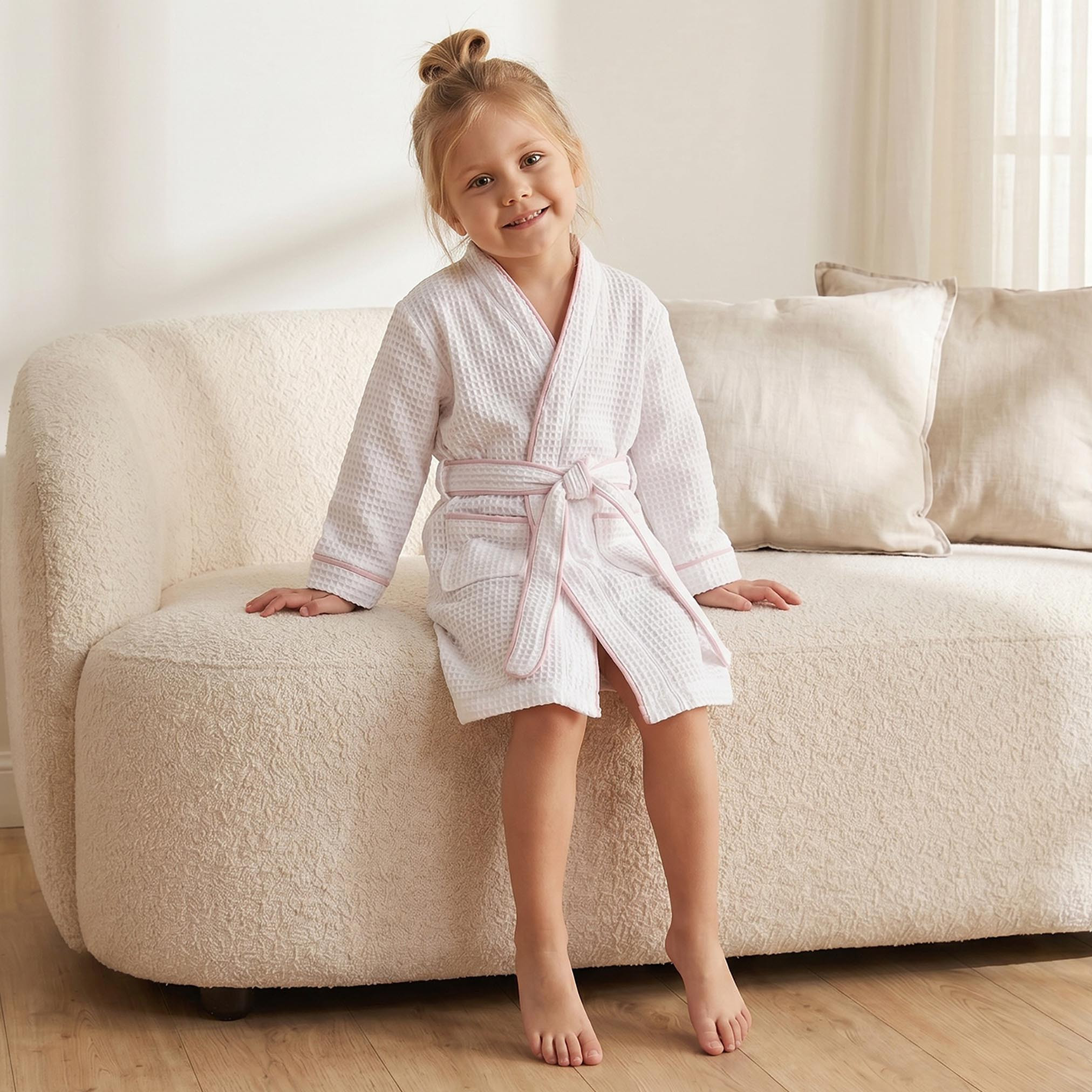 Juniors Bathrobe with Tie-Up Belt-baby-bathandcare-towels-image-5
