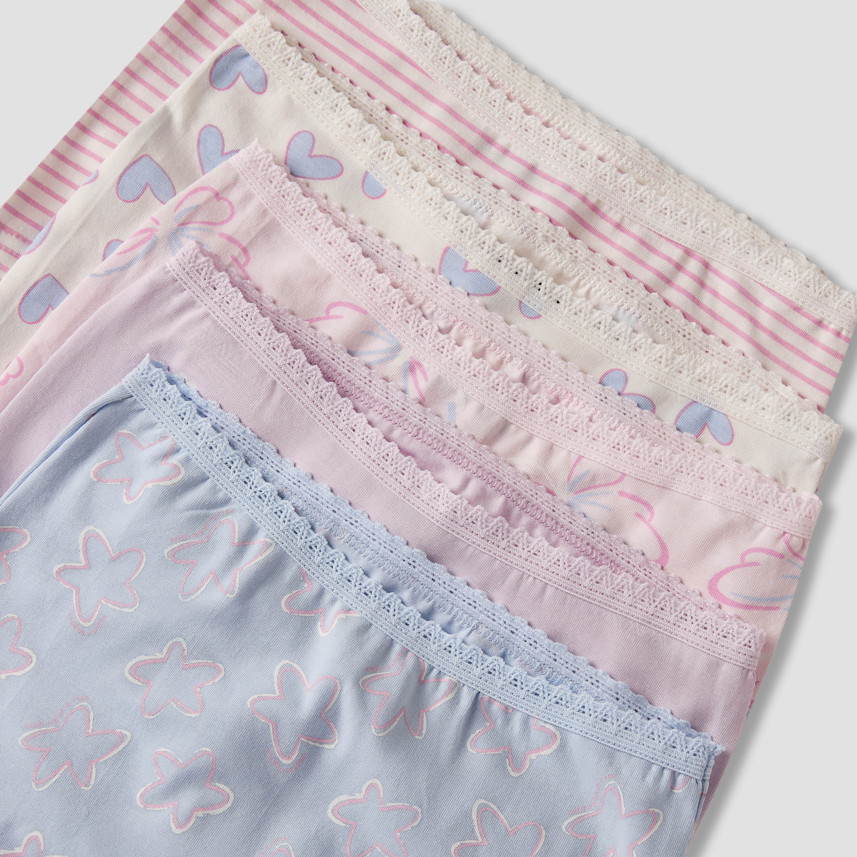 Pack of 5 Juniors Cotton Boxer Briefs with Print-baby-girls-clothing-innerwear-image-7
