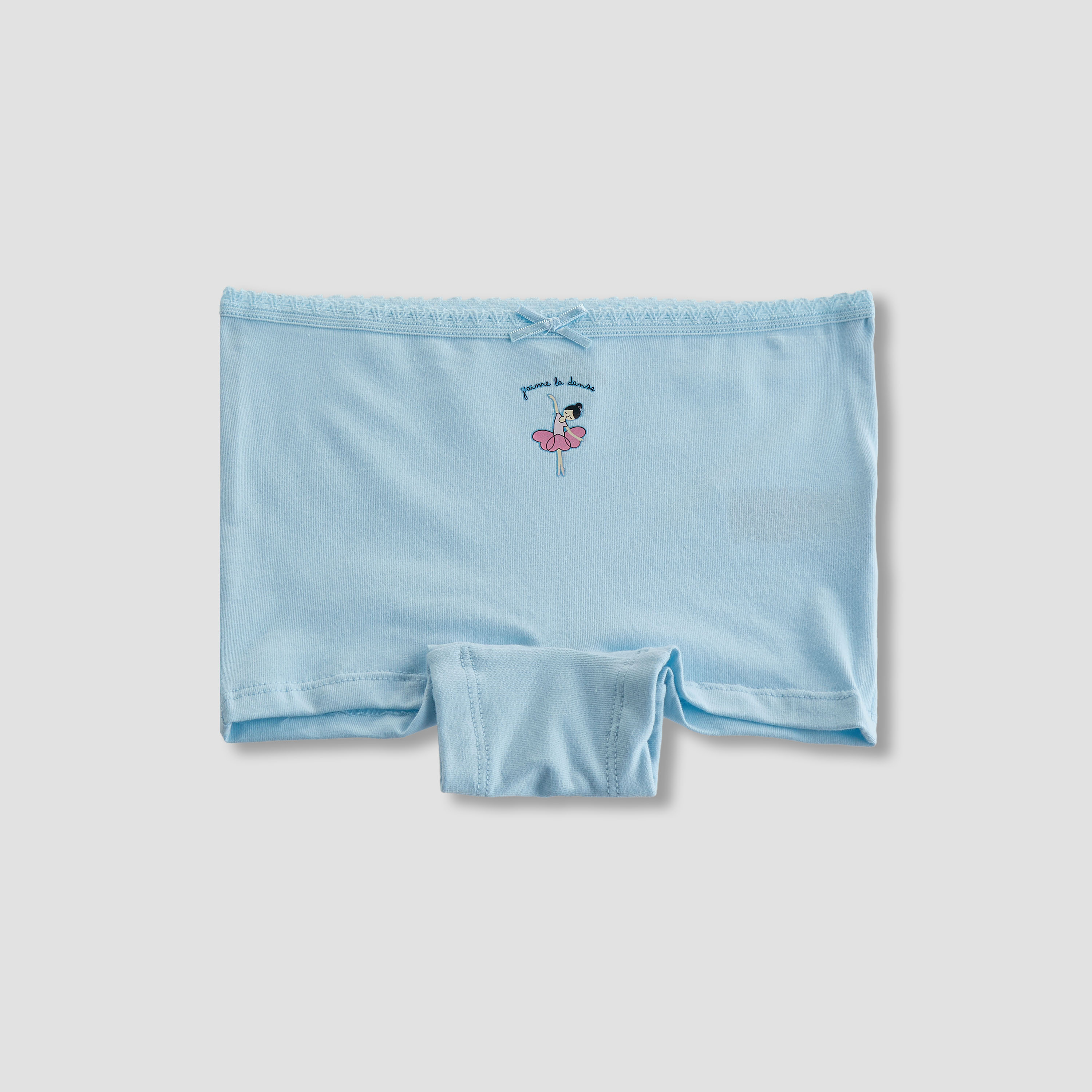 Pack of 5 Juniors Cotton Boyshorts with Ballerina Print-girls-clothing-innerwear-panties-image-3