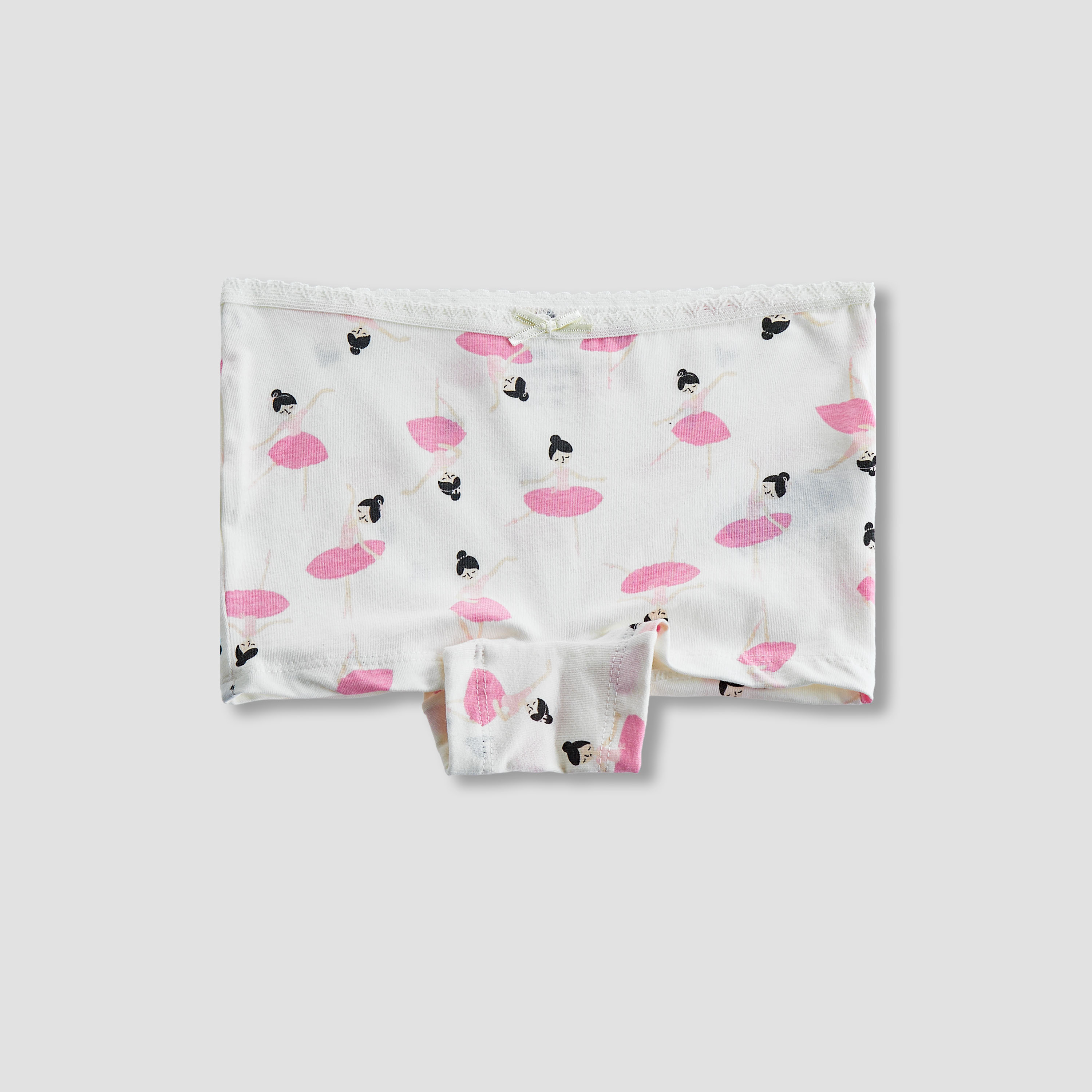 Pack of 5 Juniors Cotton Boyshorts with Ballerina Print-girls-clothing-innerwear-panties-image-5