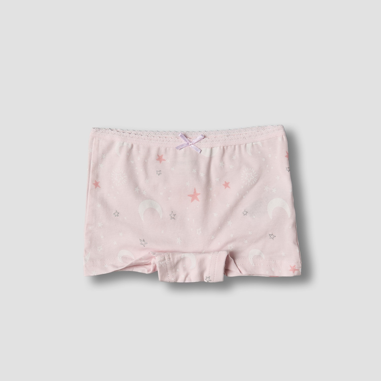 Pack of 5 Juniors Cotton Boyshort Briefs with Celestial Print-girls-clothing-innerwear-panties-image-5