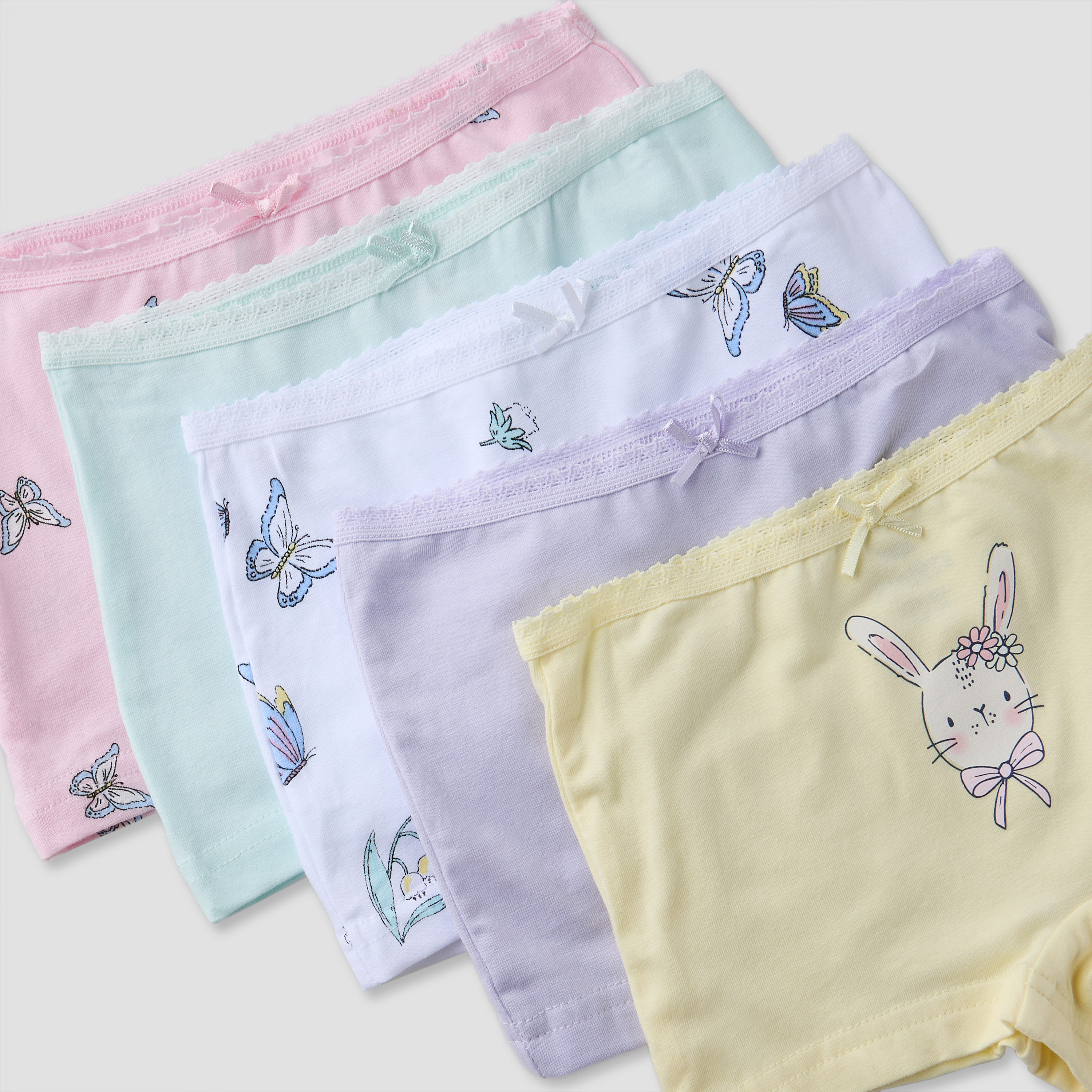 Pack of 5 Juniors Cotton Briefs with Assorted Print-girls-clothing-innerwear-panties-image-8