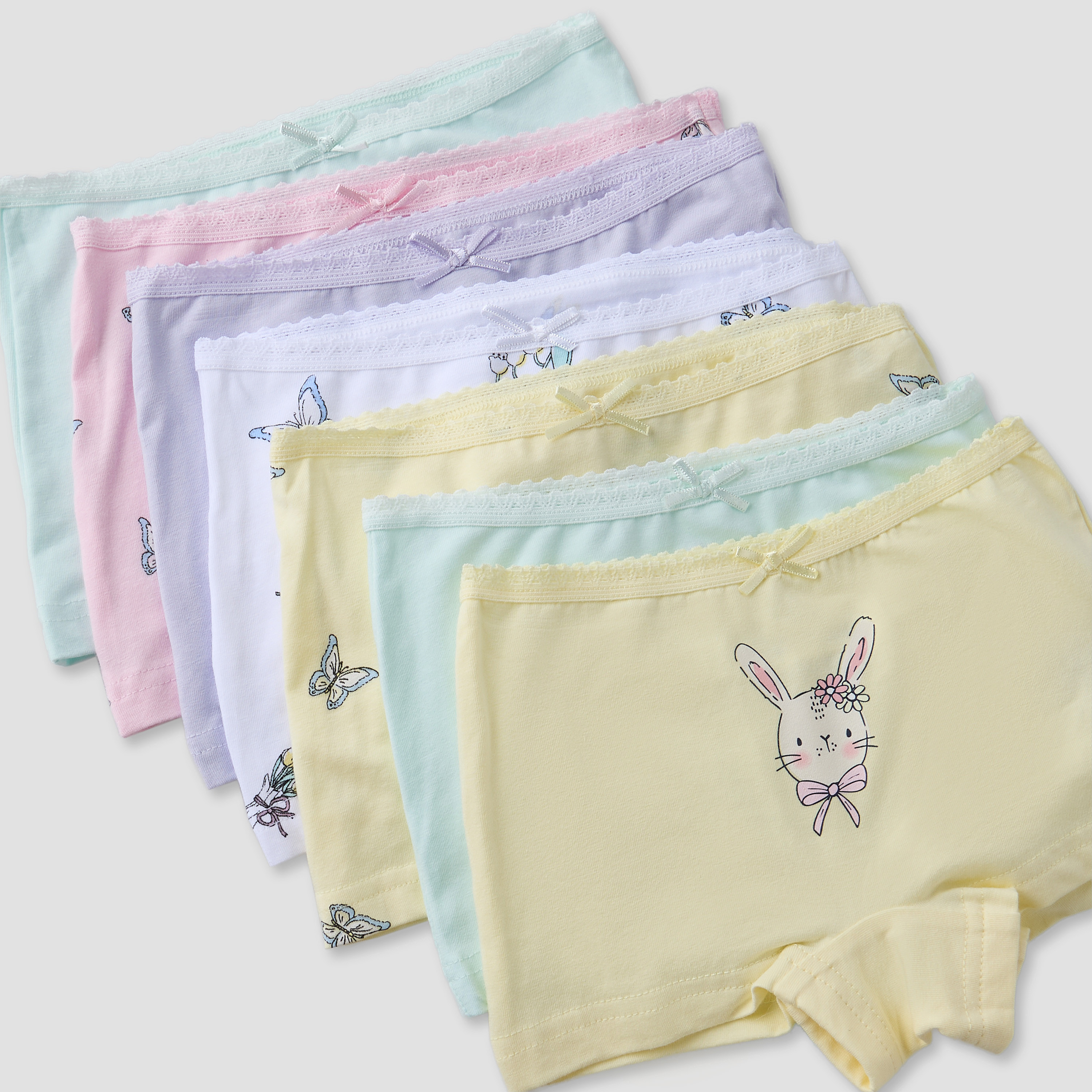 Pack of 7 Juniors Cotton Briefs with Assorted Print-girls-clothing-innerwear-panties-image-9