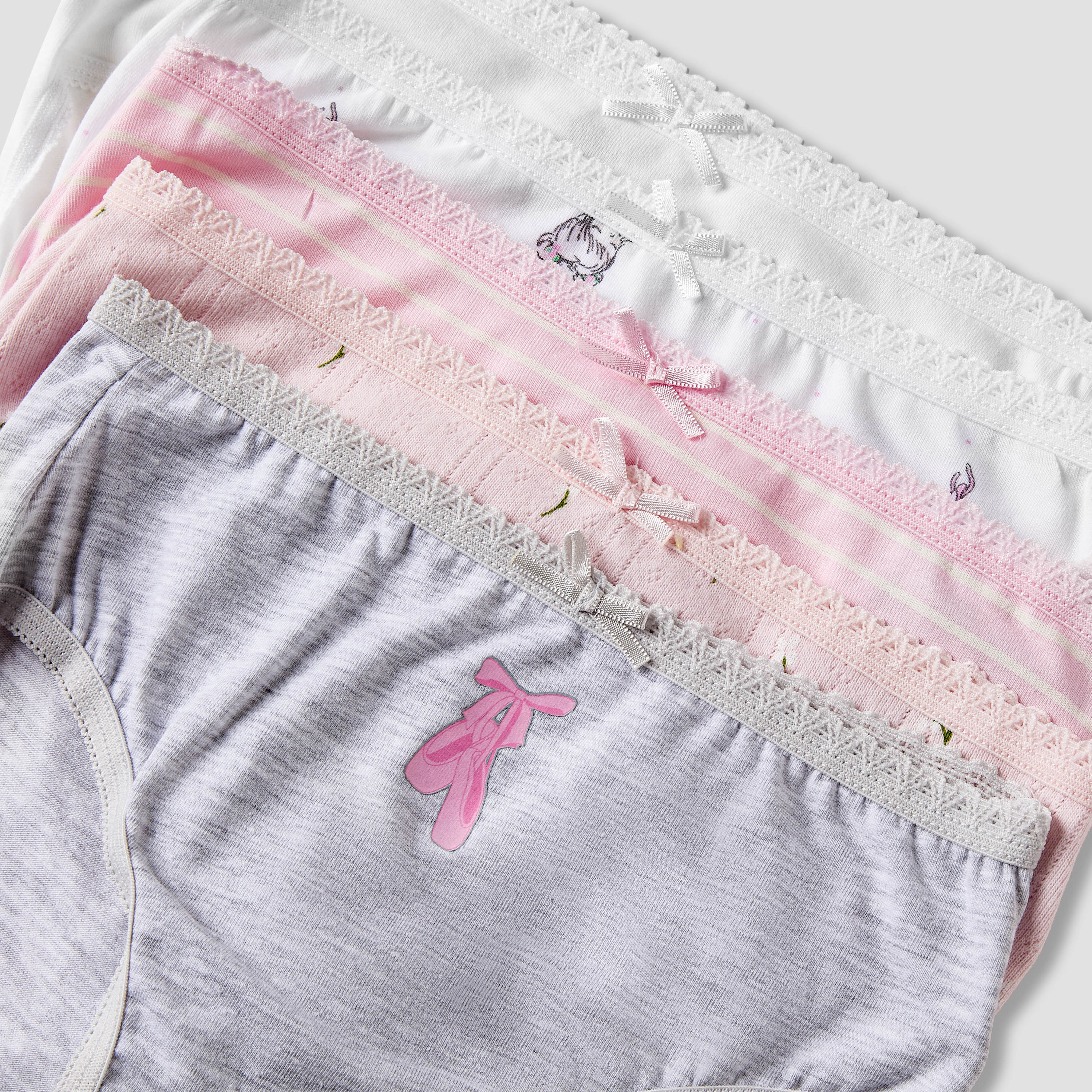 Pack of 5 Juniors Cotton Briefs with Print-baby-girls-clothing-innerwear-image-7