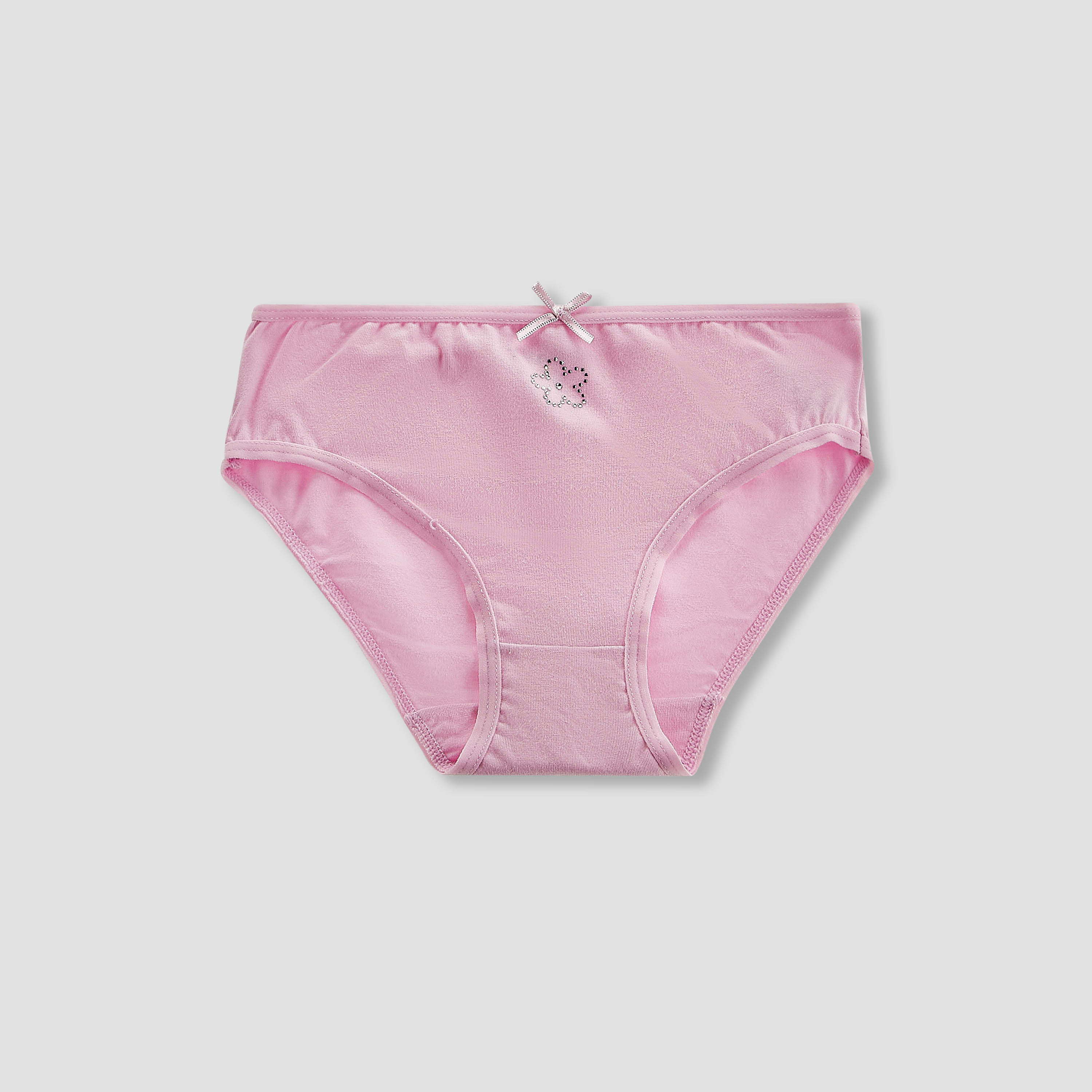 Pack of 5 Juniors Cotton Briefs with Embellished Design-baby-girls-clothing-innerwear-image-2