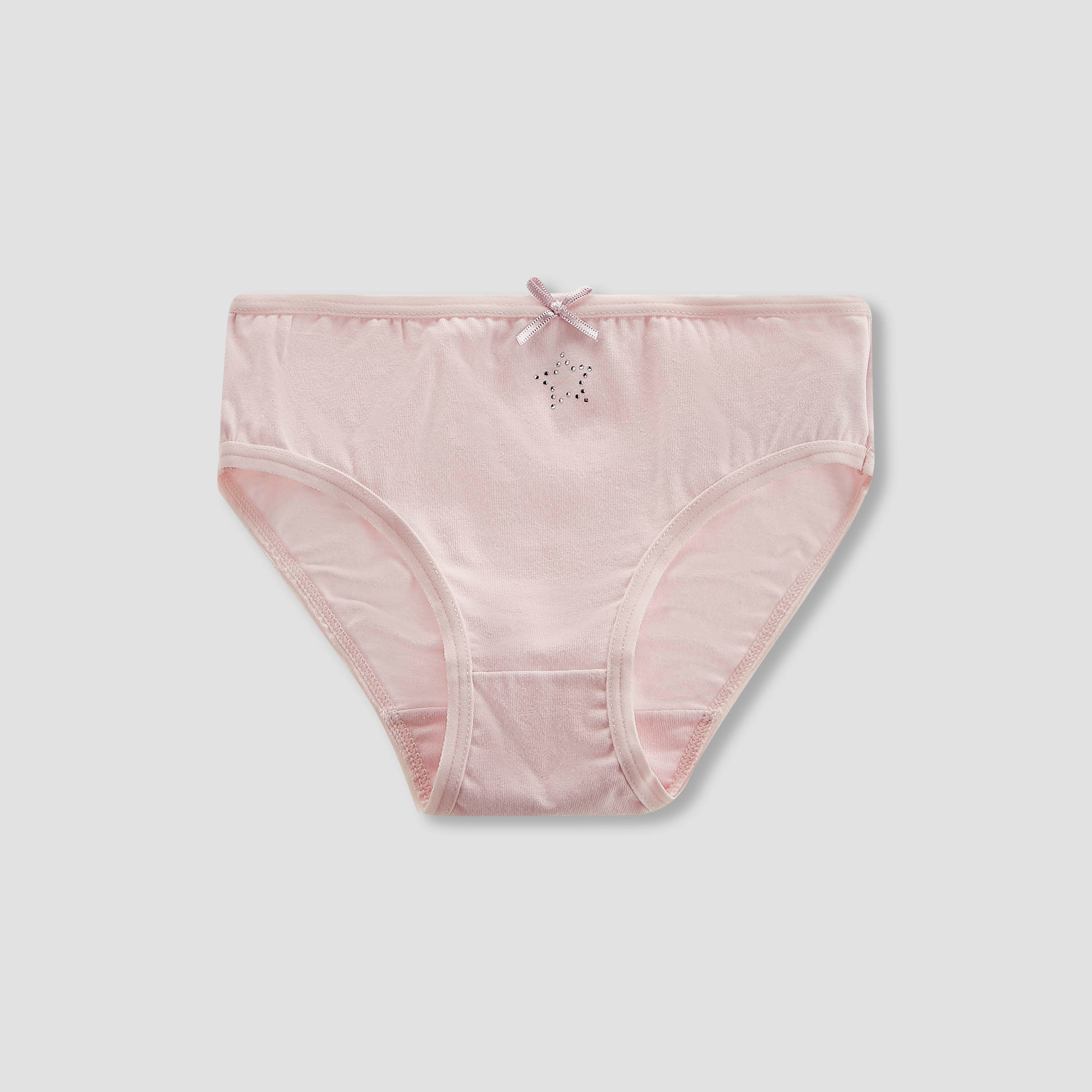 Pack of 5 Juniors Cotton Briefs with Embellished Design-baby-girls-clothing-innerwear-image-4