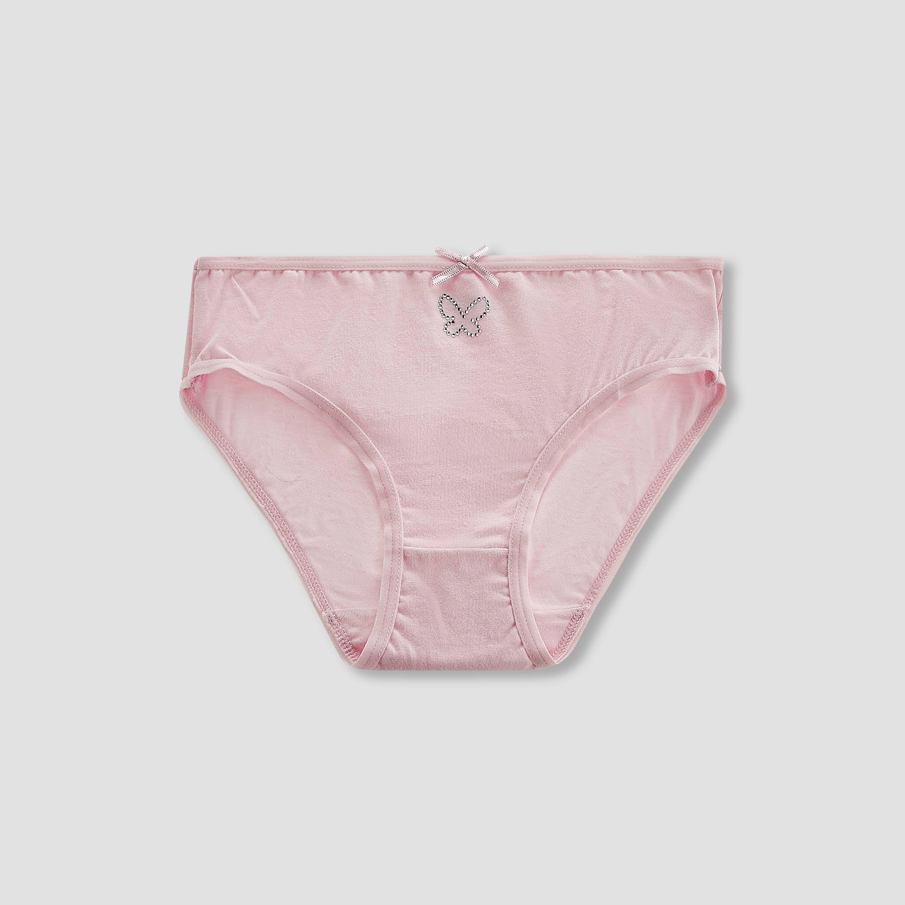 Pack of 5 Juniors Cotton Briefs with Embellished Design-baby-girls-clothing-innerwear-image-6