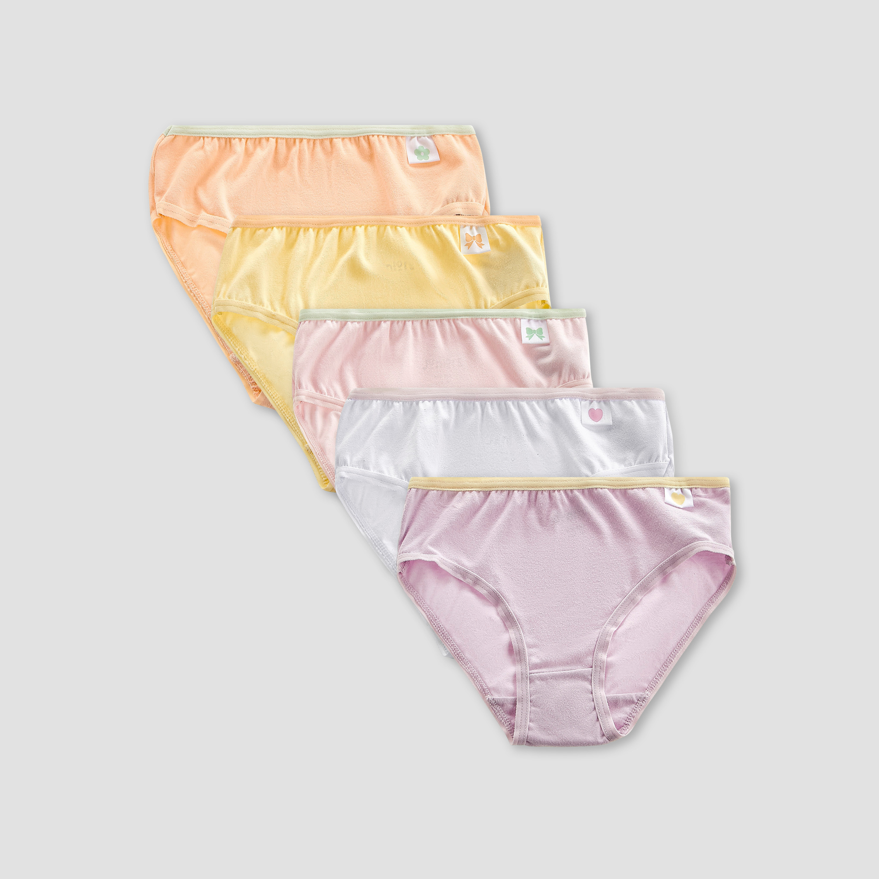 Pack of 5 Juniors Cotton Briefs with Print-baby-girls-clothing-innerwear-image-1