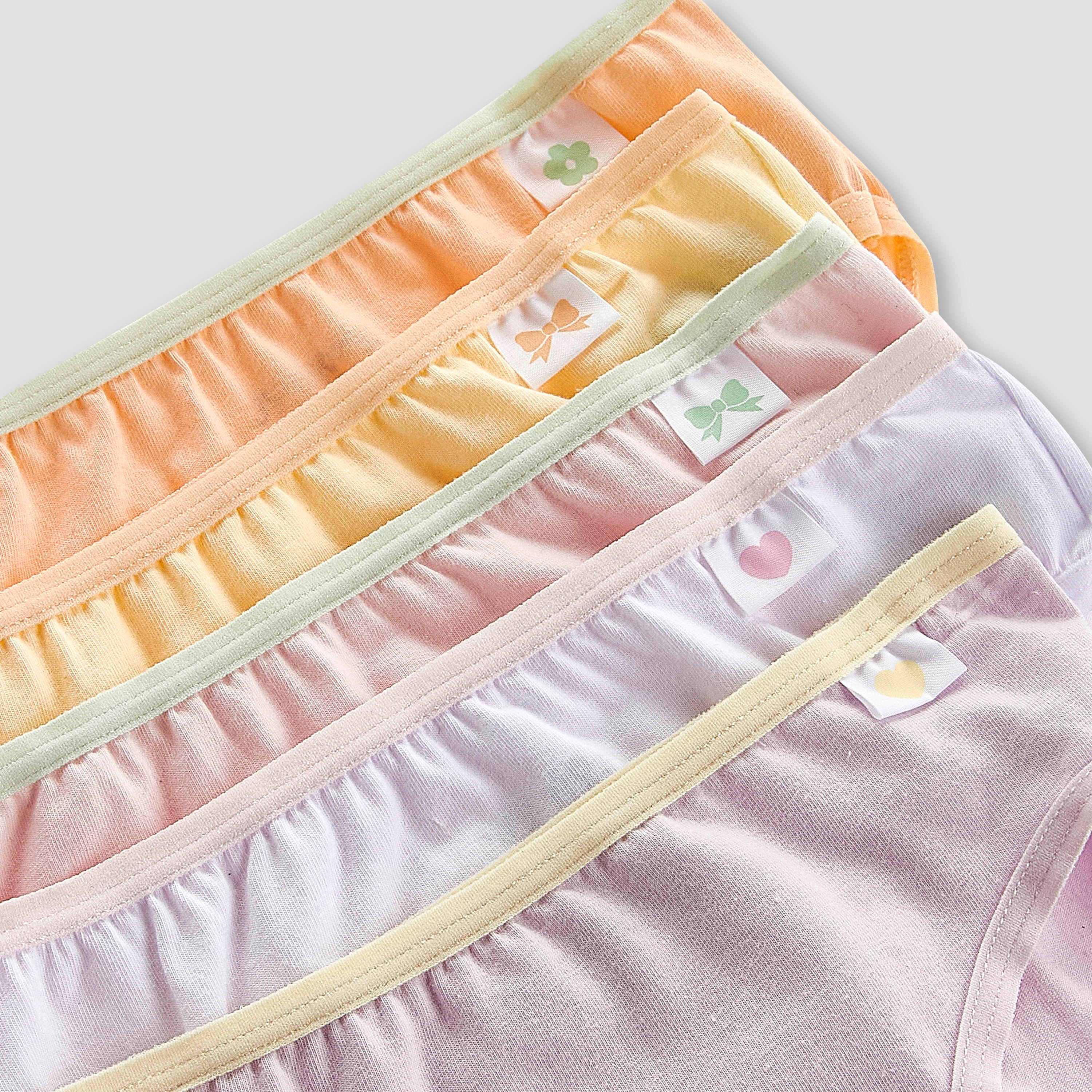 Pack of 5 Juniors Cotton Briefs with Print-baby-girls-clothing-innerwear-image-7