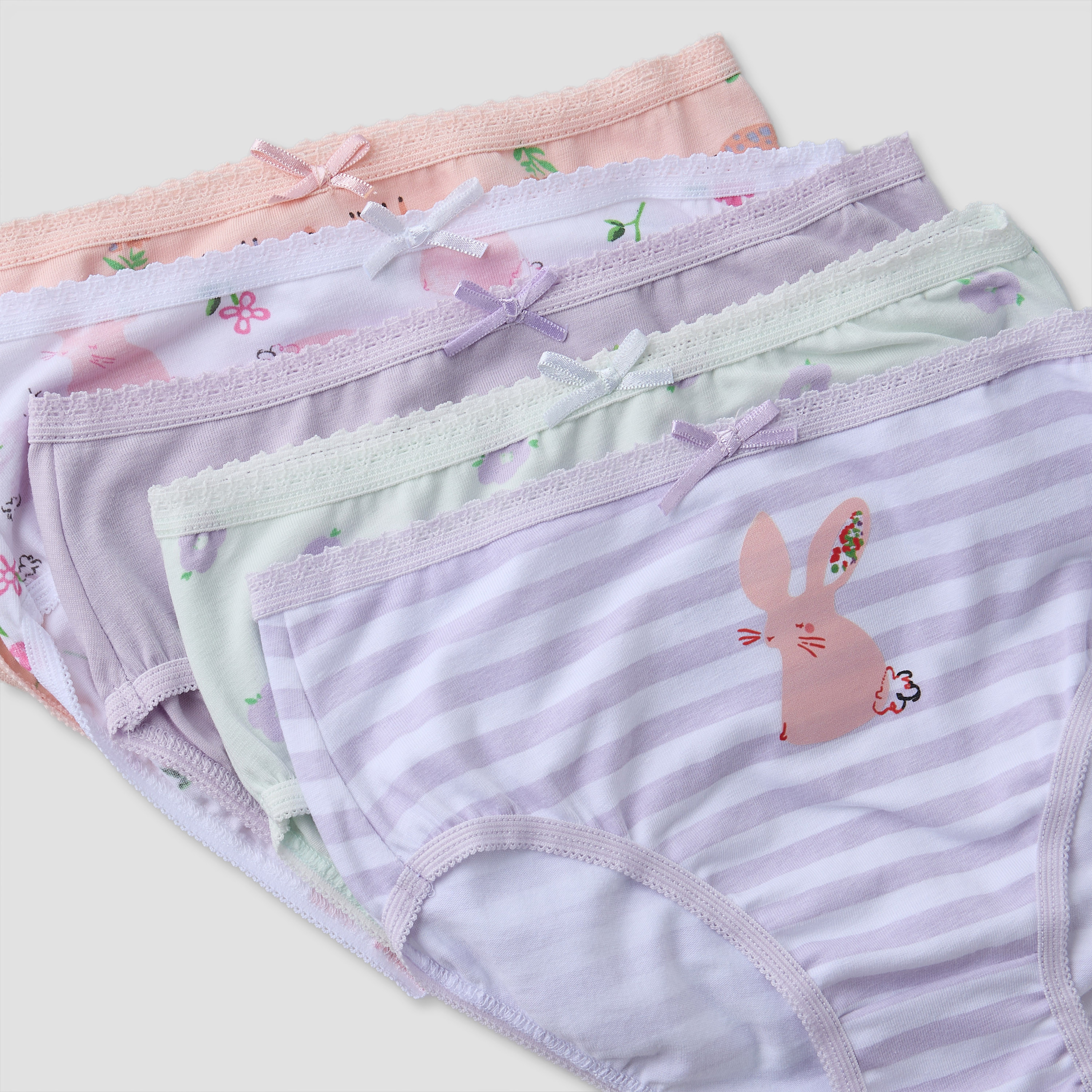 Pack of 5 Juniors Cotton Briefs with Assorted Print-girls-clothing-innerwear-panties-image-7