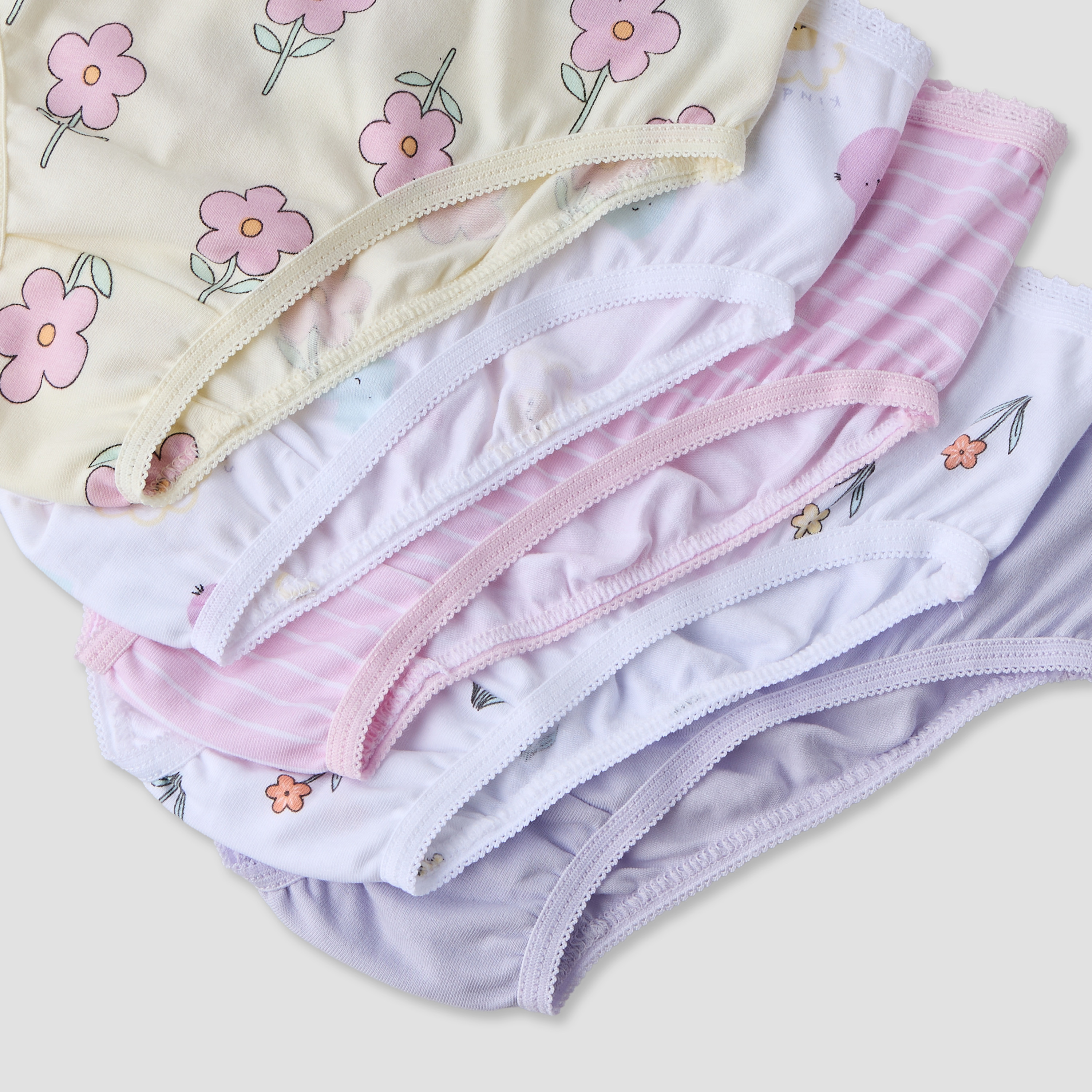 Pack of 5 Juniors Cotton Briefs with Assorted Print-girls-clothing-innerwear-panties-image-7