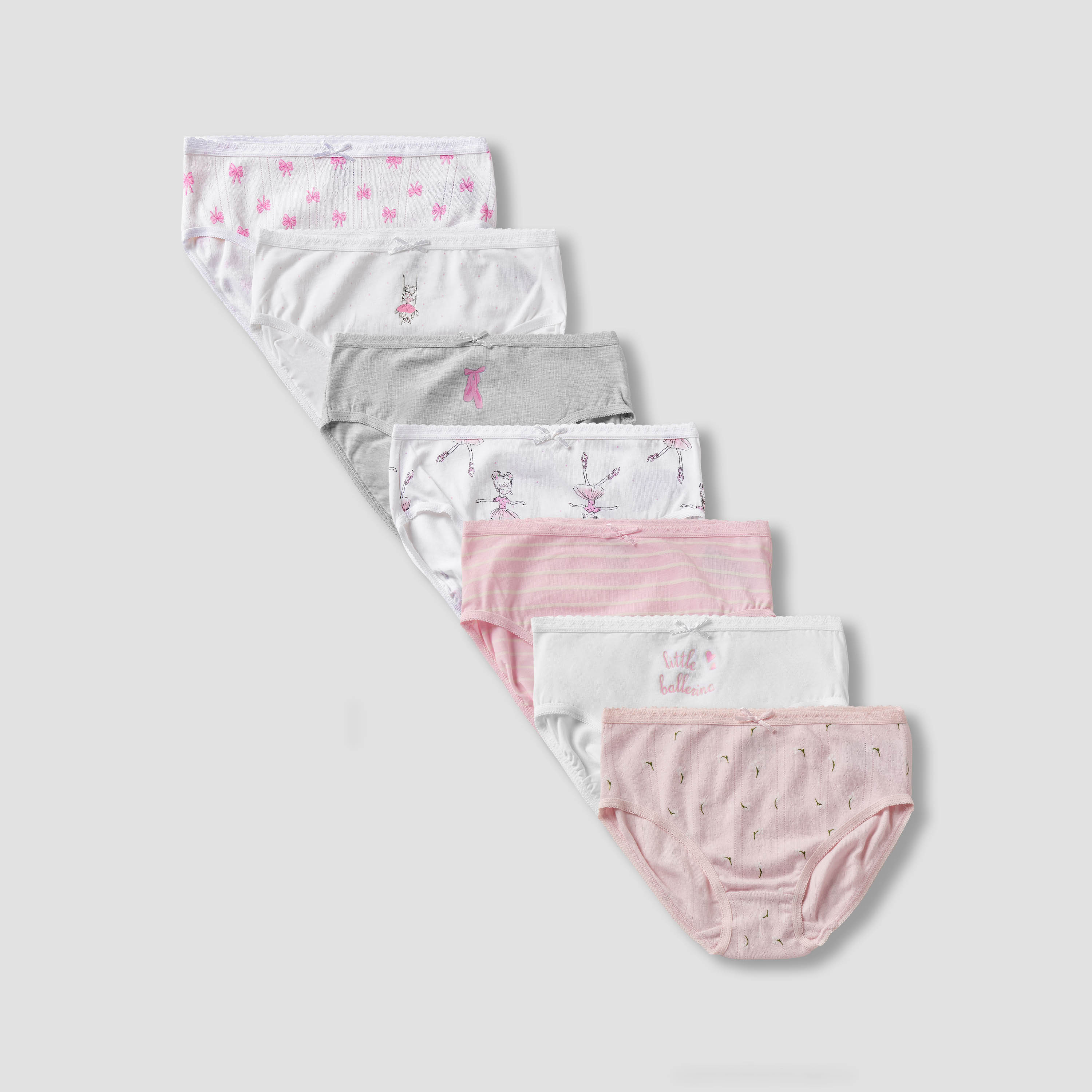 Pack of 7 Juniors Cotton Briefs with Print-baby-girls-clothing-innerwear-image-1