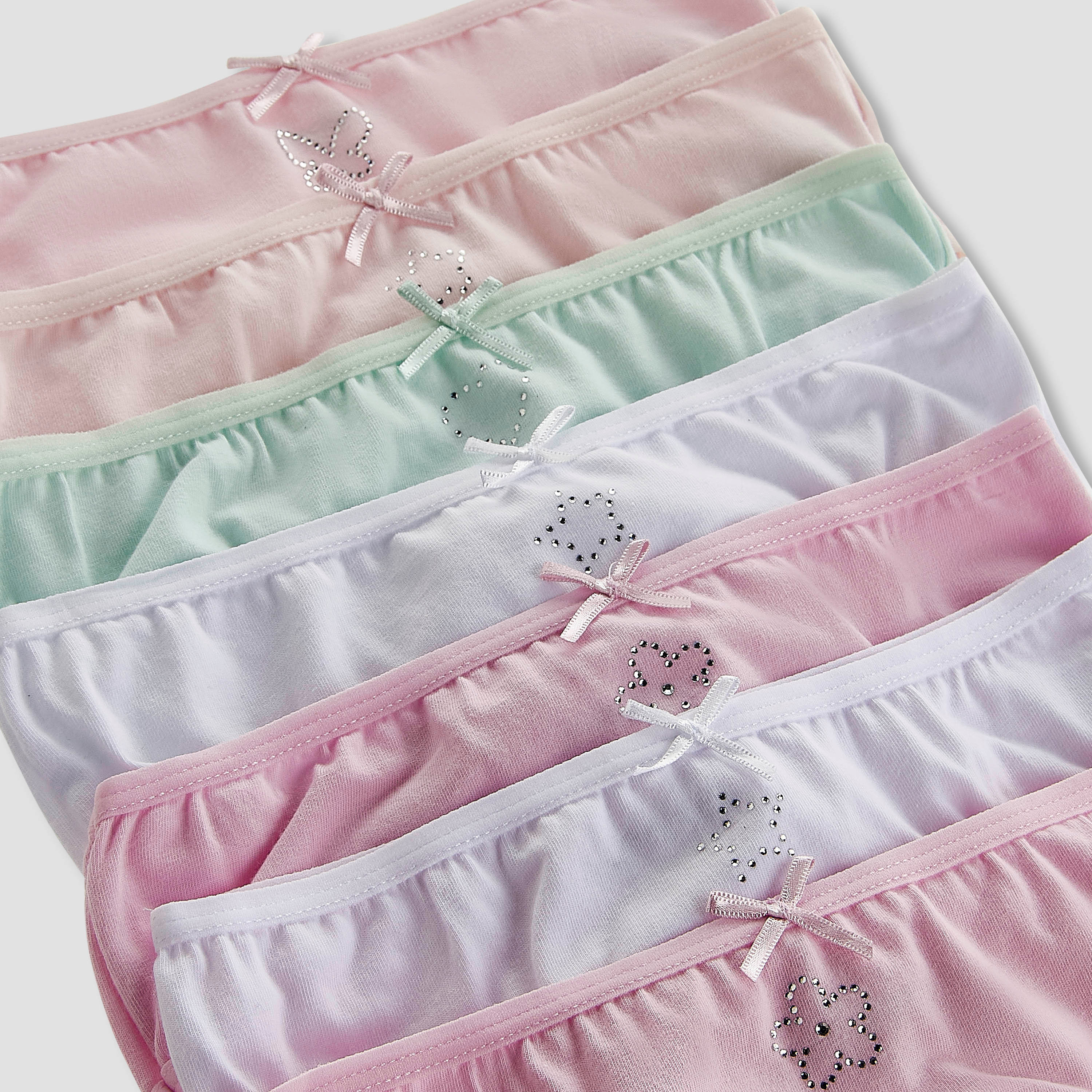 Pack of 7 Juniors Cotton Briefs with Embellished Design-baby-girls-clothing-innerwear-image-9