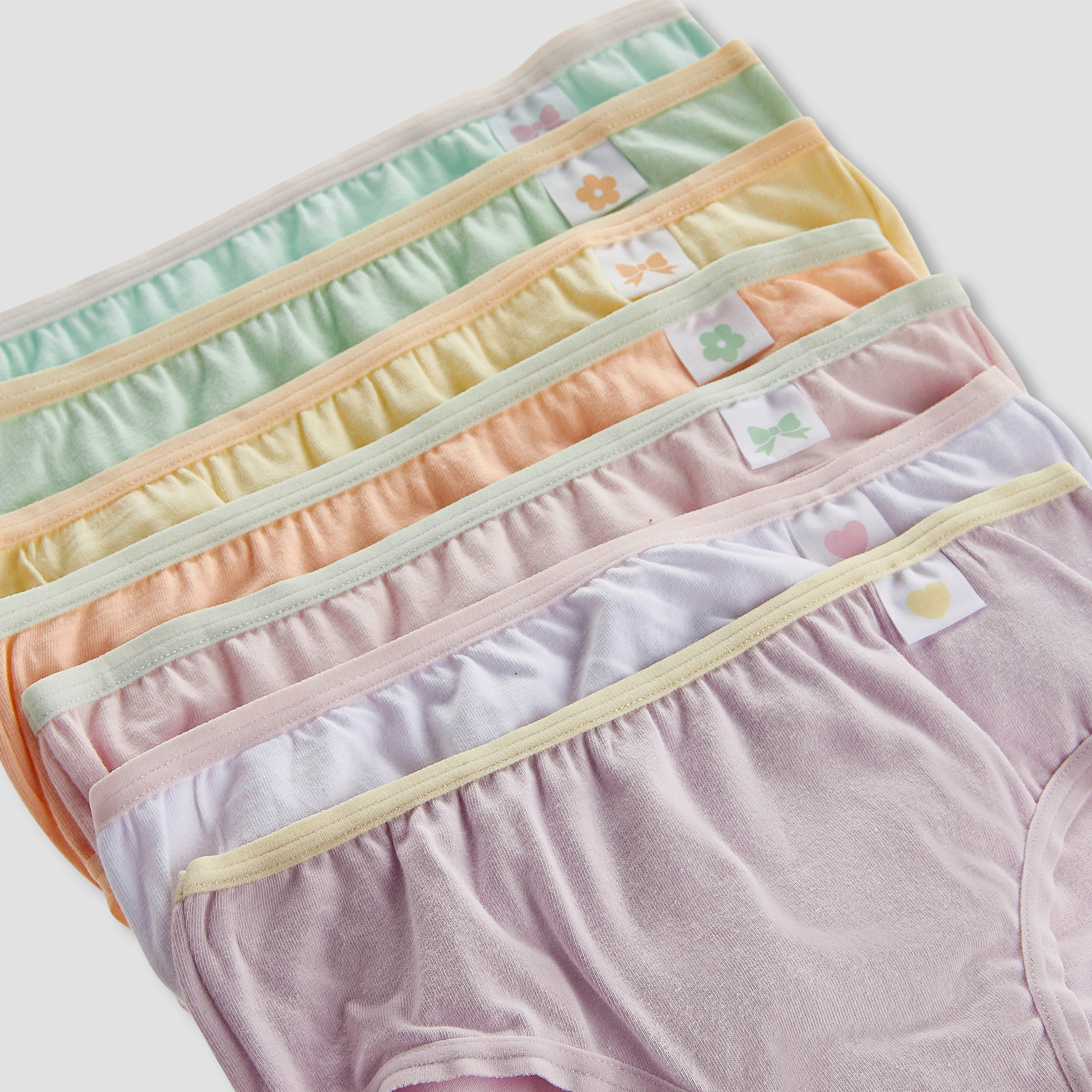 Pack of 7 Juniors Cotton Briefs with Elasticated Waistband-baby-girls-clothing-innerwear-image-9