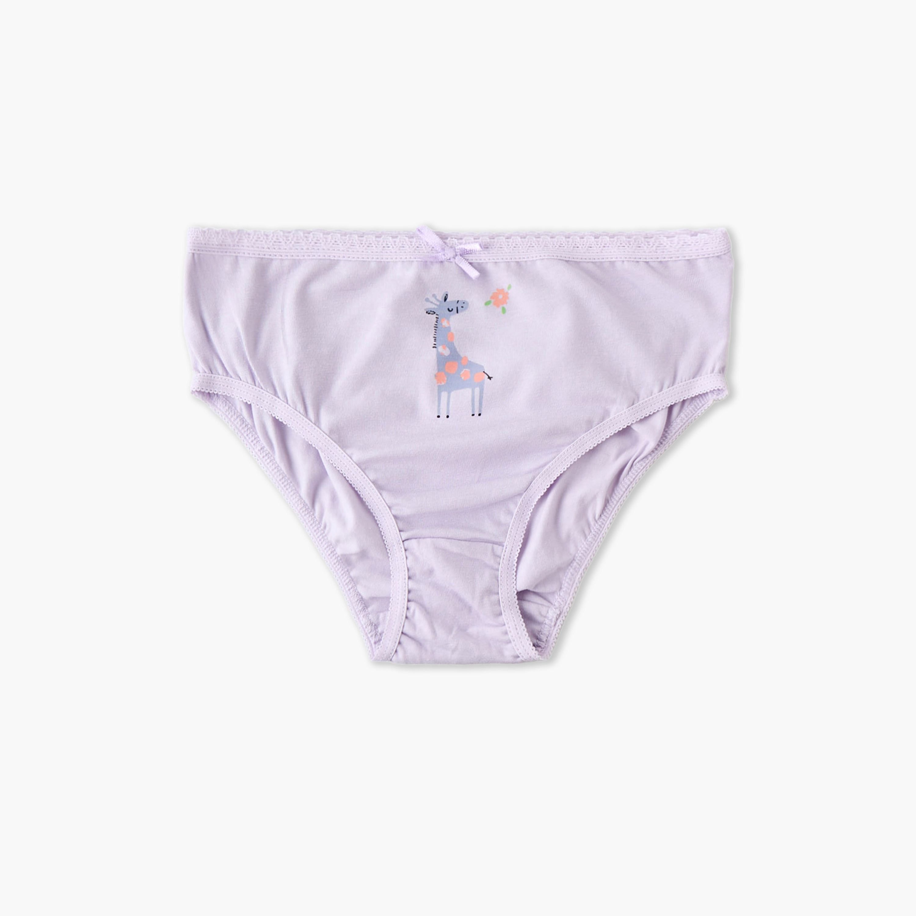 Pack of 7 Juniors Cotton Briefs with Safari Print-girls-clothing-innerwear-panties-image-4