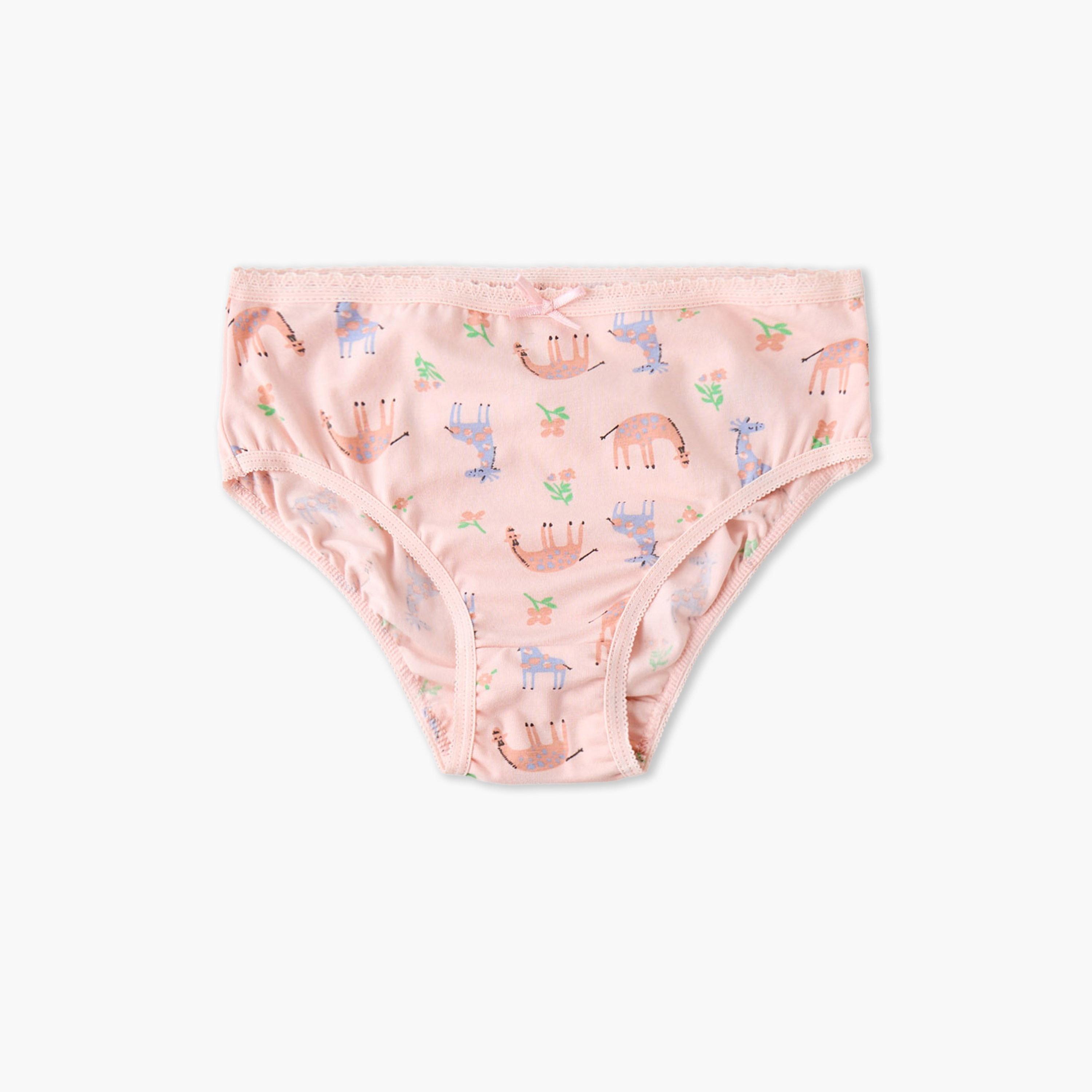 Pack of 7 Juniors Cotton Briefs with Safari Print-girls-clothing-innerwear-panties-image-5