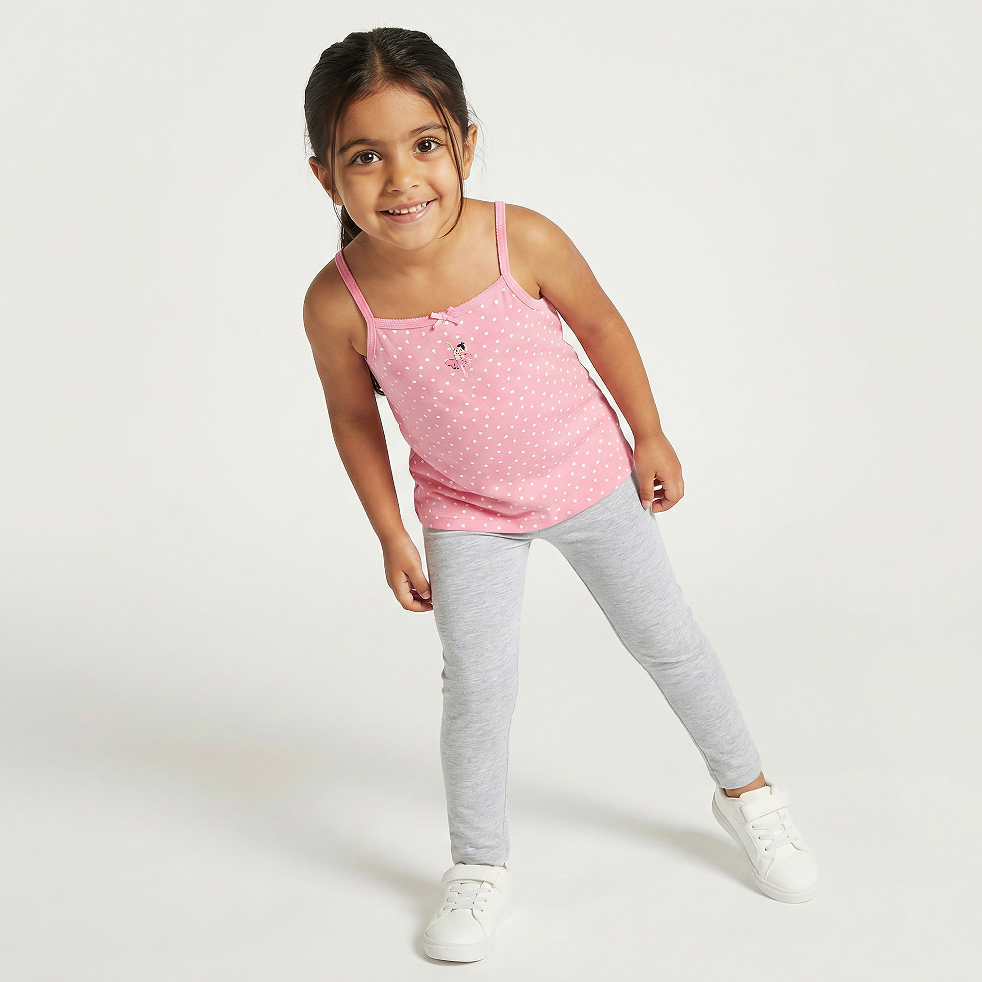 Pack of 3 Juniors Cotton Square Neck Vests with Assorted Prints-girls-clothing-innerwear-vests-image-1