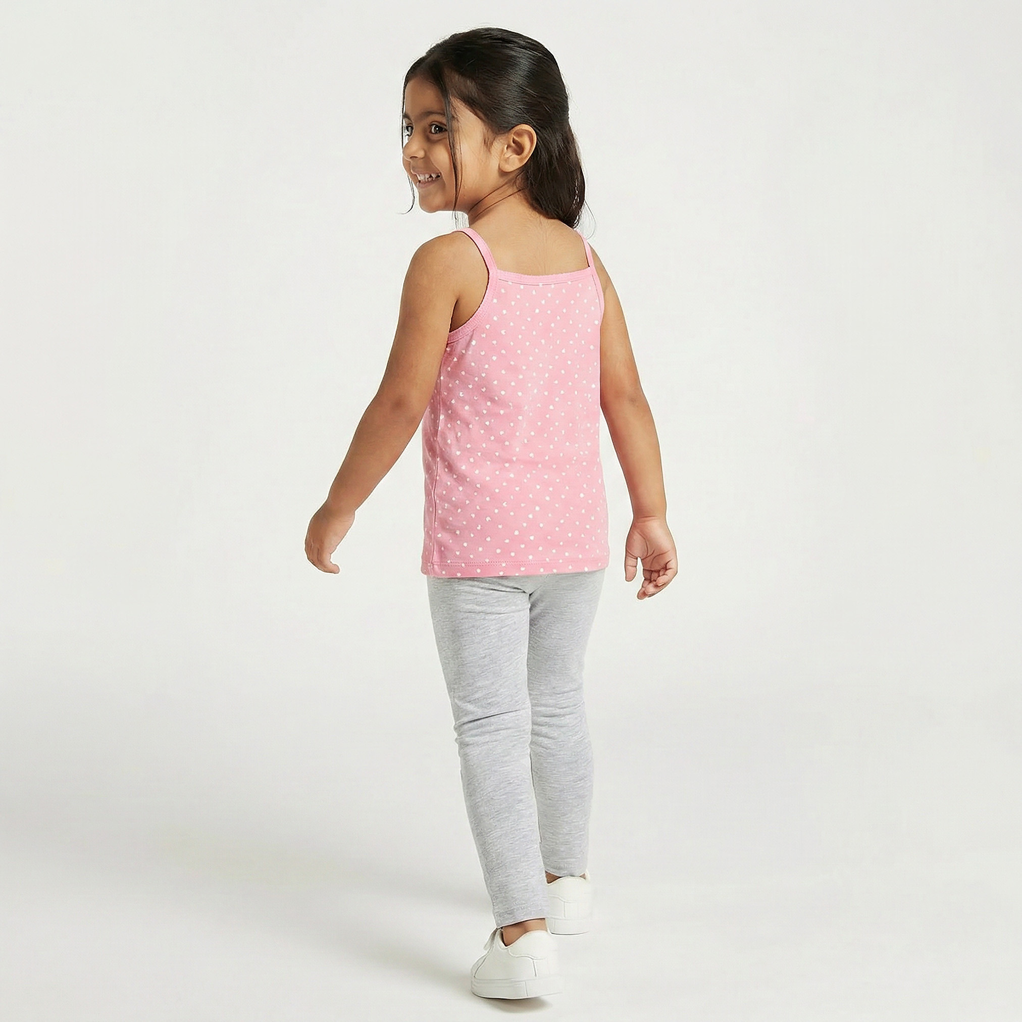 Pack of 3 Juniors Cotton Square Neck Vests with Assorted Prints-girls-clothing-innerwear-vests-image-4