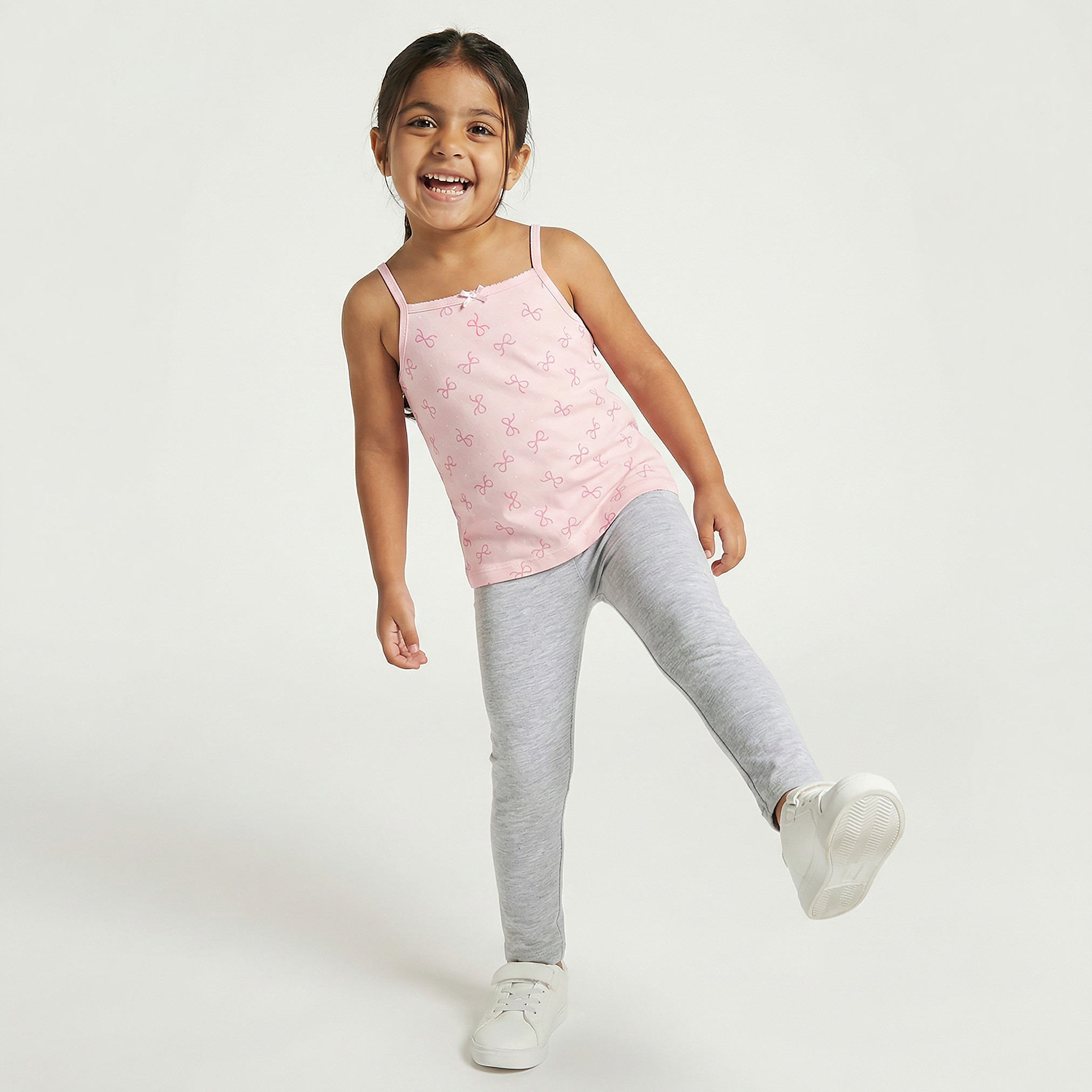 Pack of 3 Juniors Cotton Square Neck Vests with Assorted Prints-girls-clothing-innerwear-vests-image-6