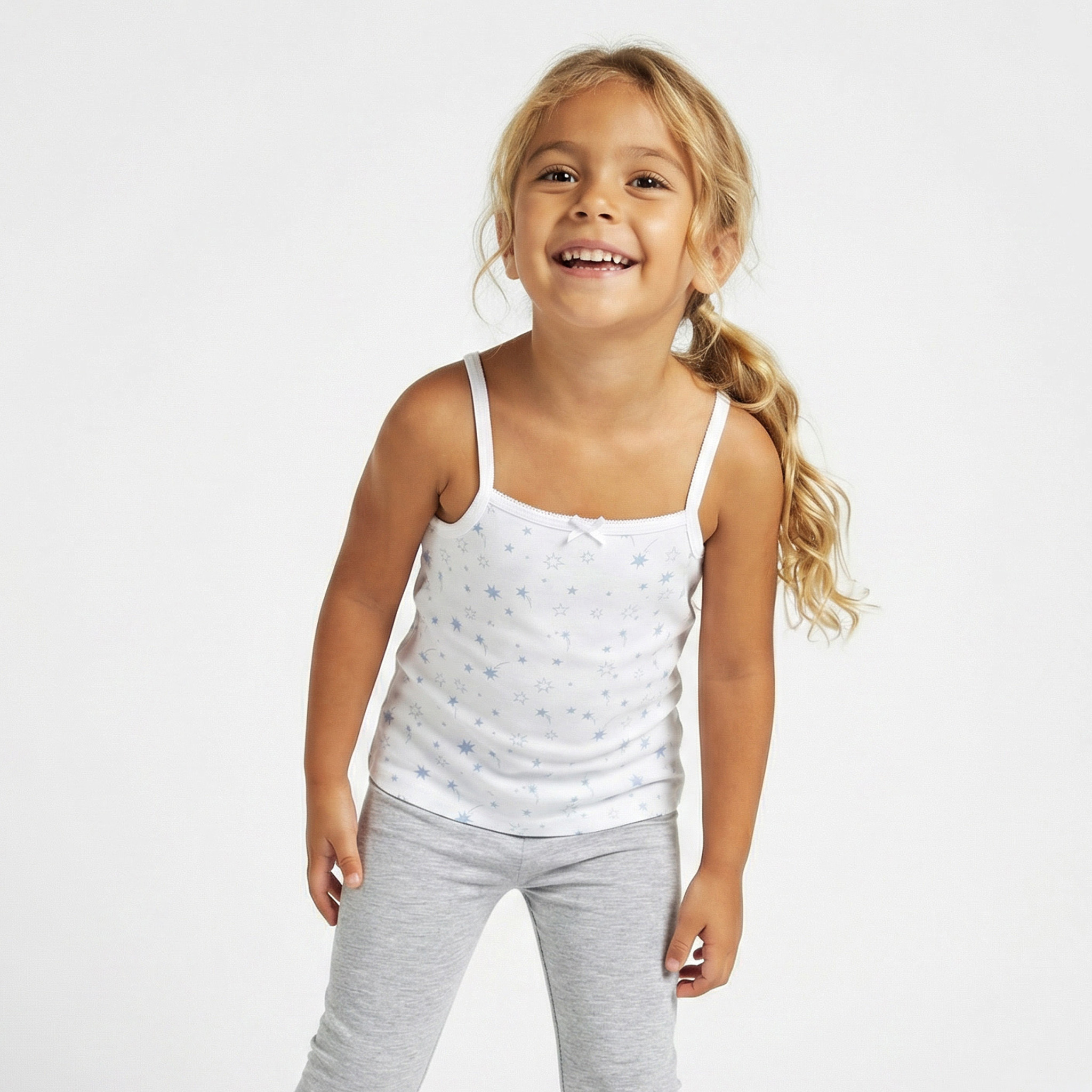 Pack of 3 Juniors Cotton Square Neck Vest with Assorted Print-girls-clothing-innerwear-vests-image-3