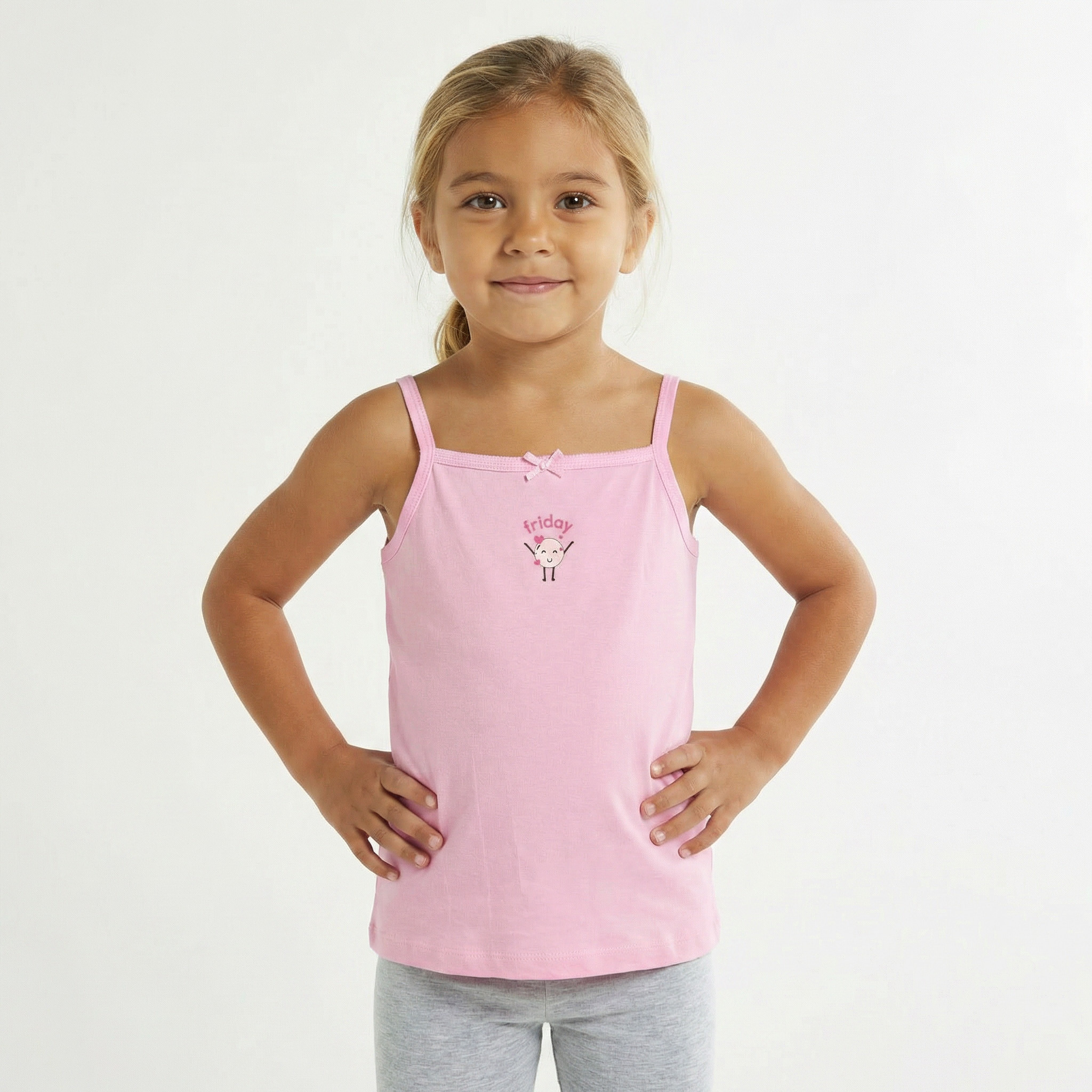Pack of 7 Juniors Cotton Square Neck Vest with Assorted Print-girls-clothing-innerwear-vests-image-10