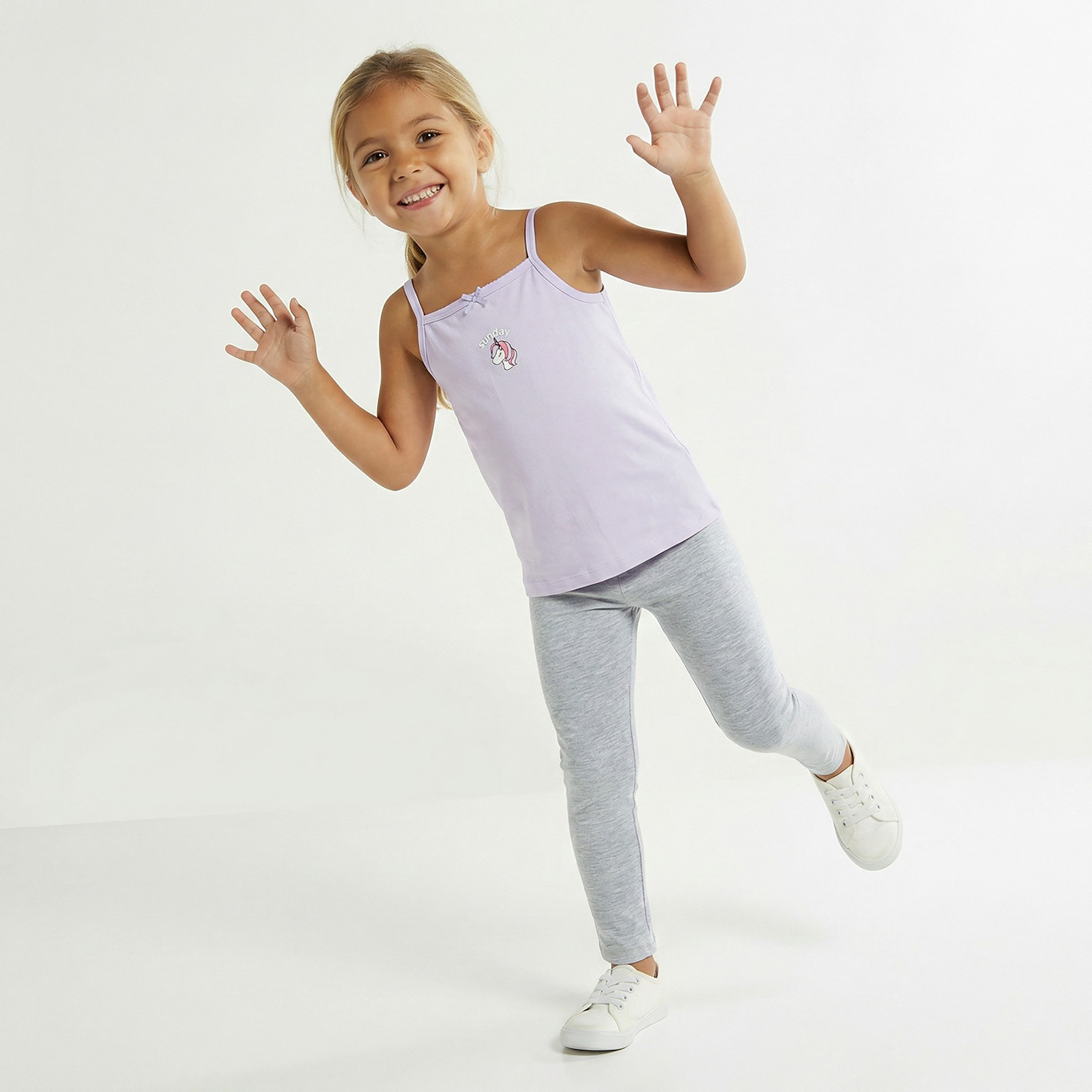 Pack of 7 Juniors Cotton Square Neck Vest with Assorted Print-girls-clothing-innerwear-vests-image-3
