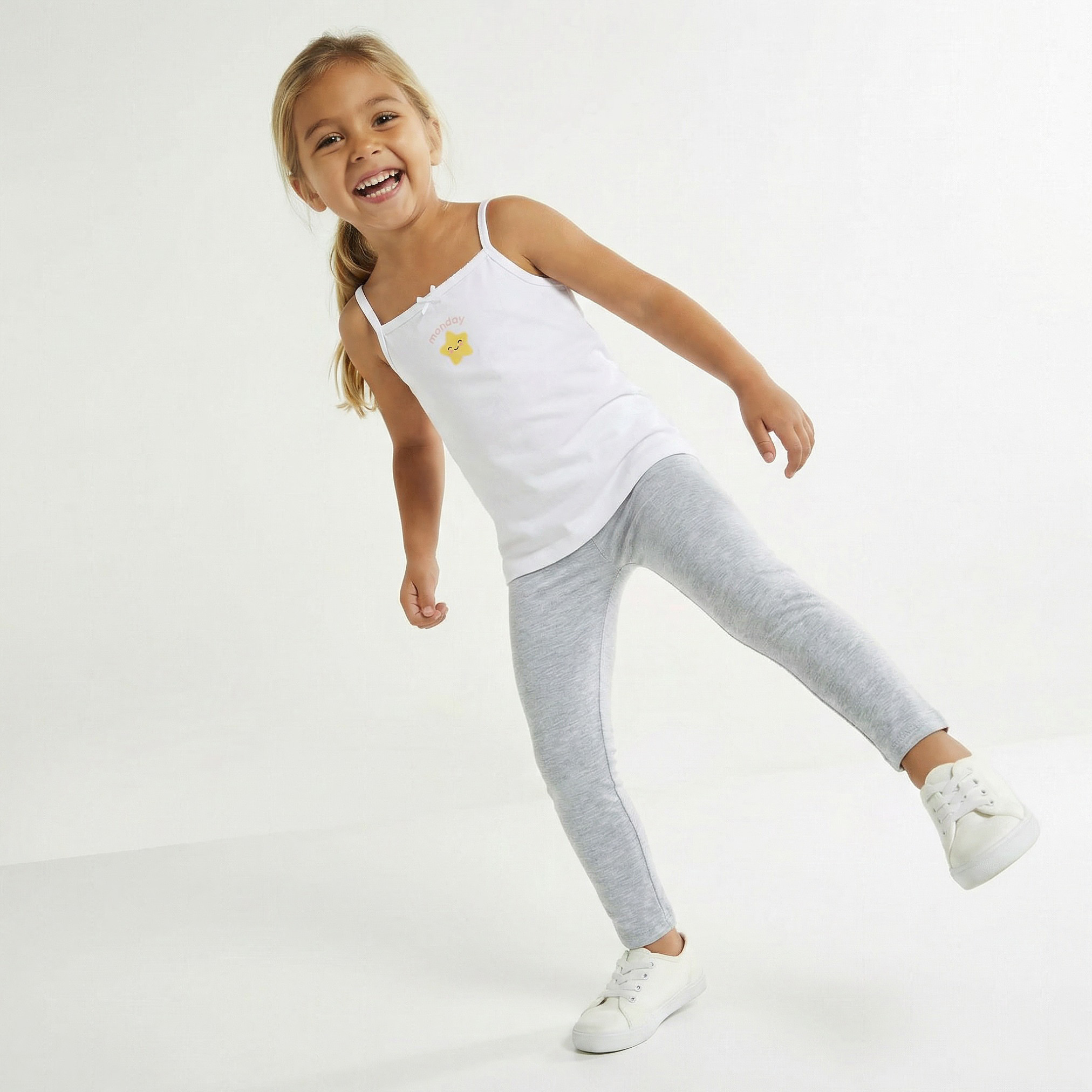 Pack of 7 Juniors Cotton Square Neck Vest with Assorted Print-girls-clothing-innerwear-vests-image-5