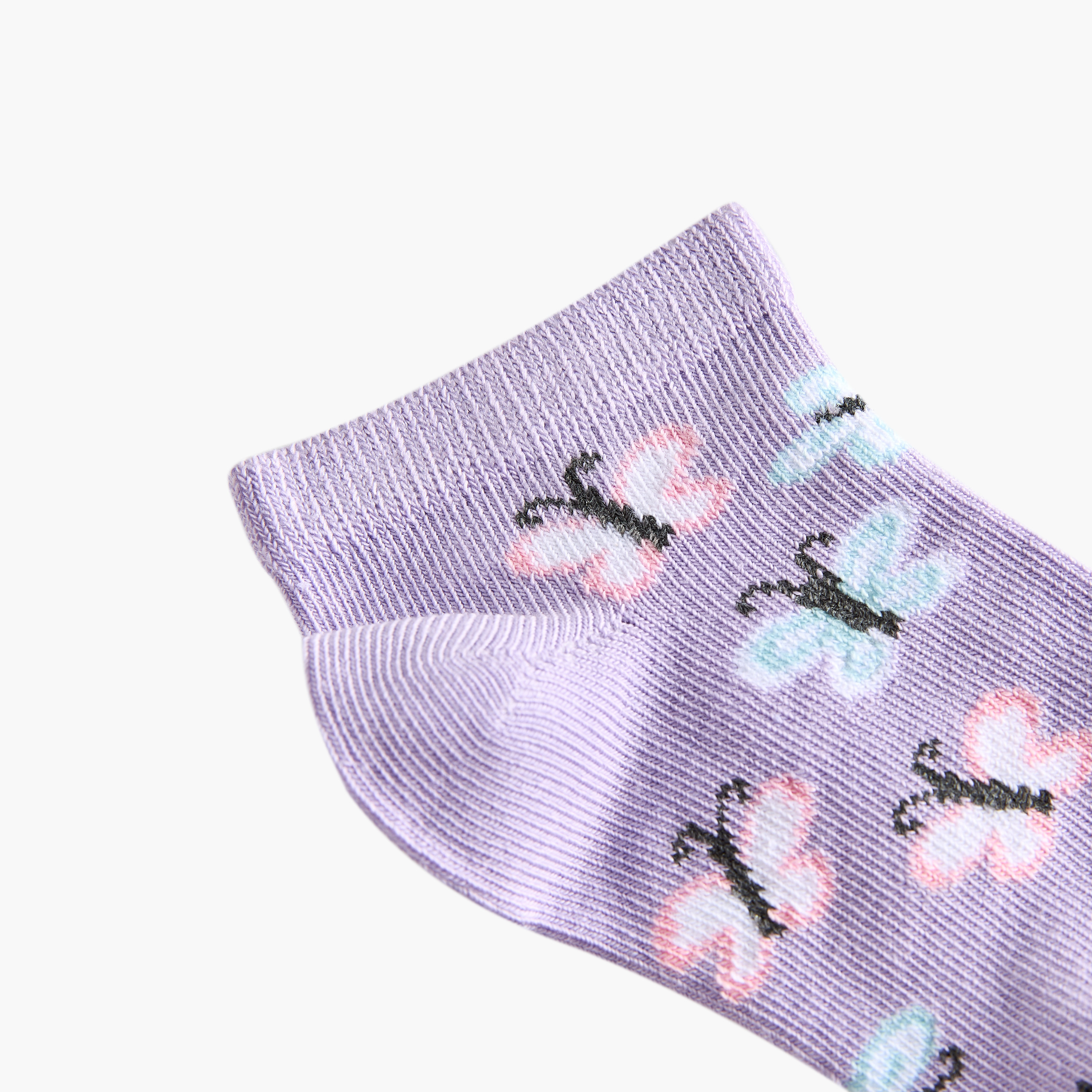 جوارب بطبعات للبنات من جونيورز - عبوة من 7 أزواج-baby-girls-accessories-socks-image-1