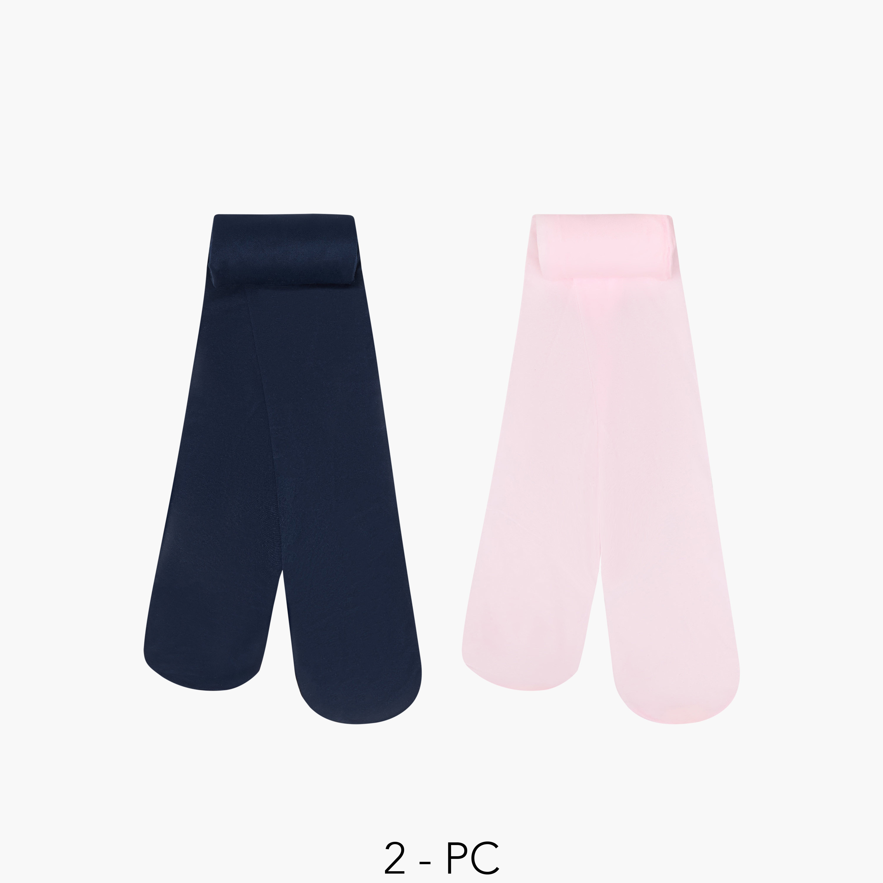 Pack of 2 Juniors Tights with Elasticated Waistband-girls-accessories-socks-image-1