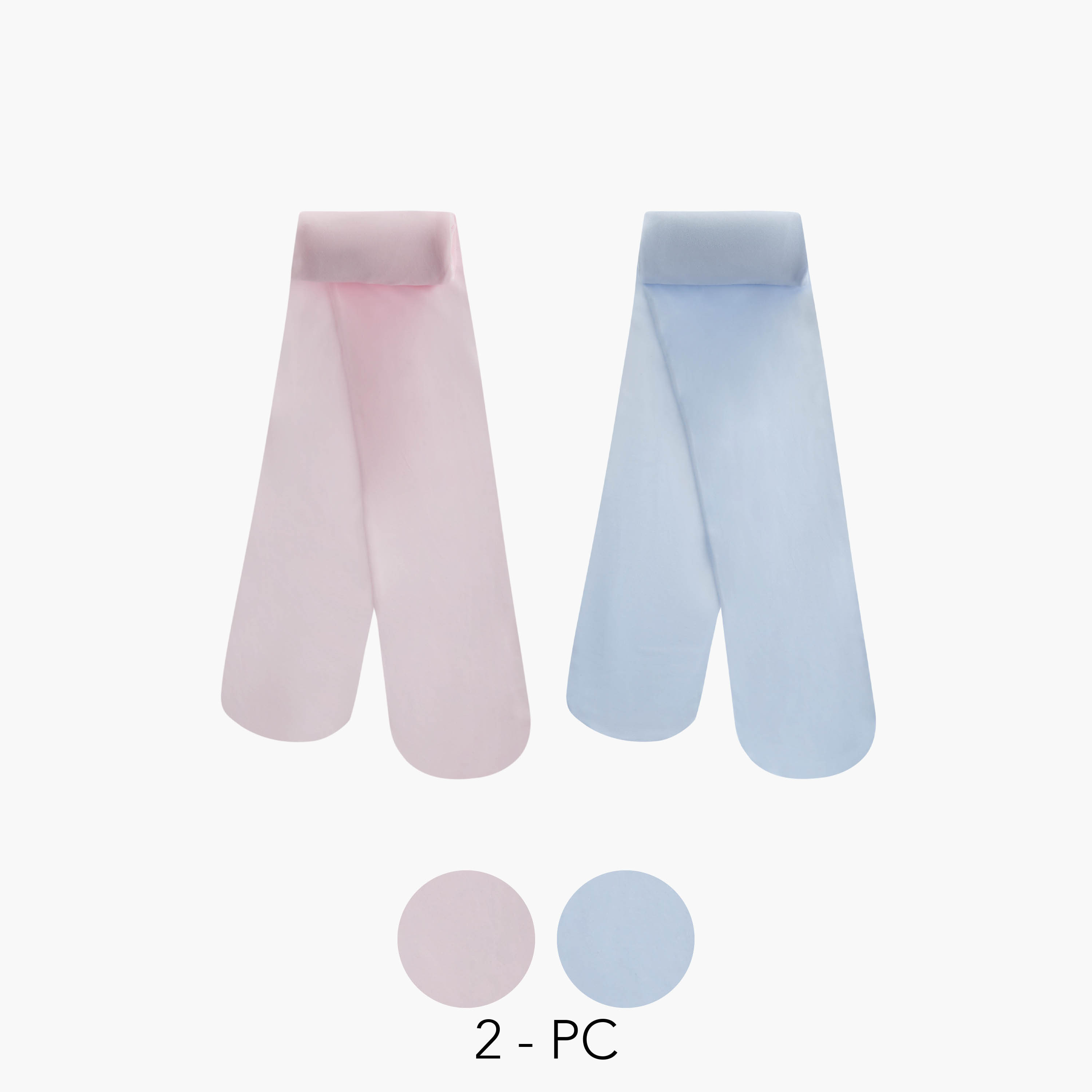 Pack of 2 Juniors Girls Tights with Elasticated Waistband-girls-accessories-socks-image-2