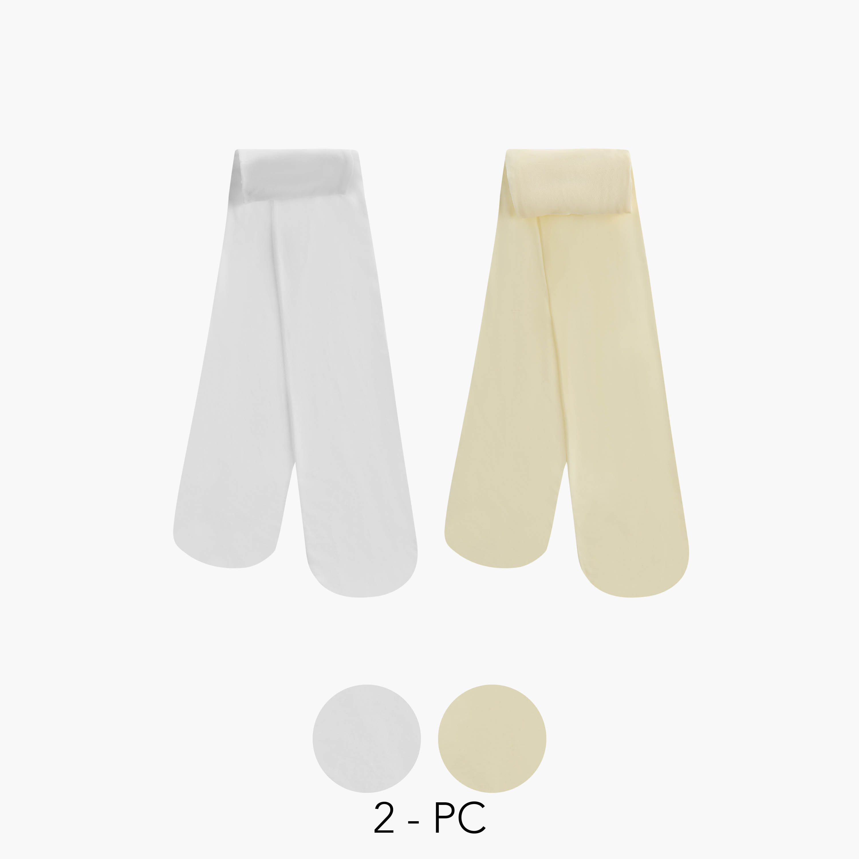 Pack of 2 Juniors Girls Tights with Elasticated Waistband-girls-accessories-socks-image-2