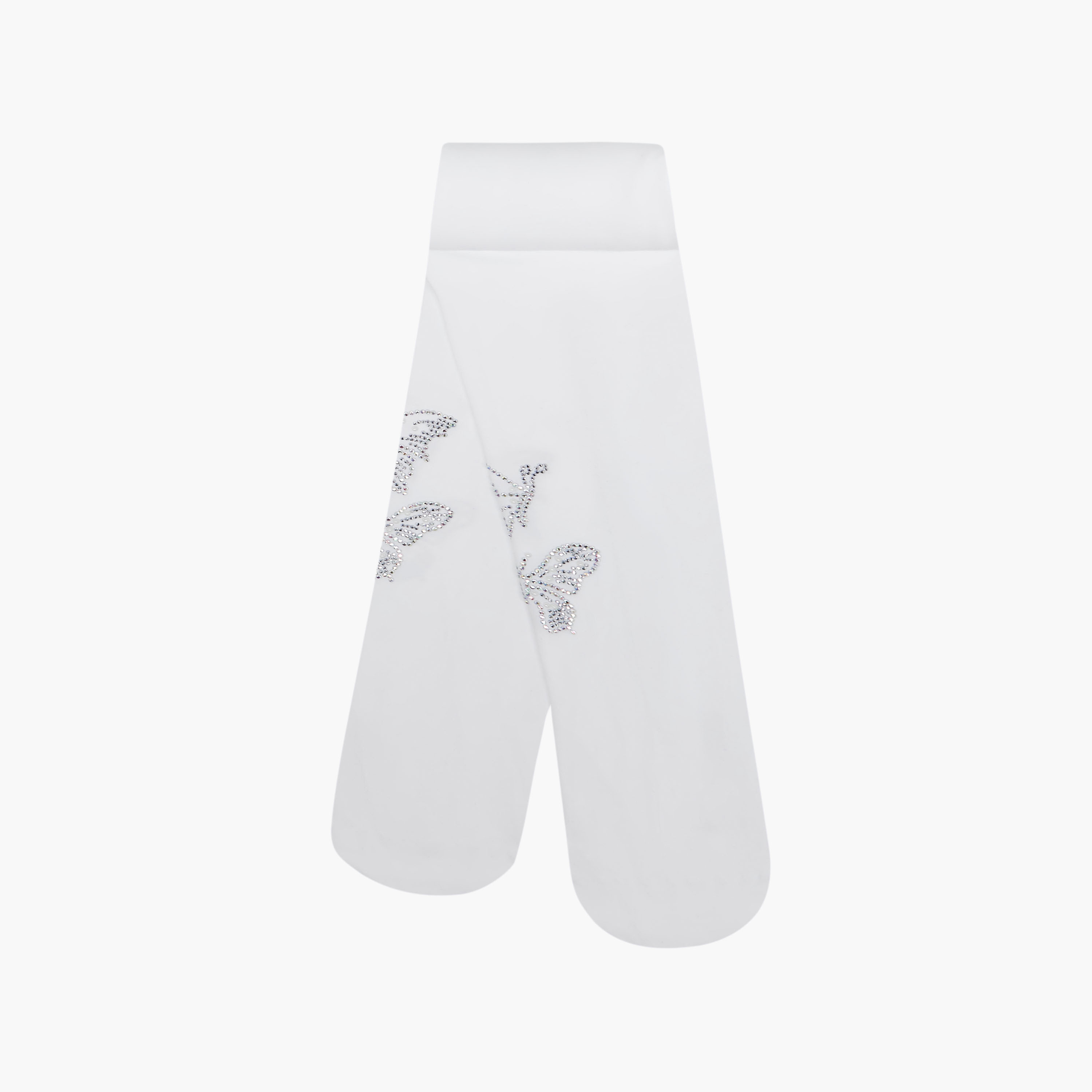 Juniors Tights with Butterfly Embellishment-baby-girls-accessories-socks-image-1