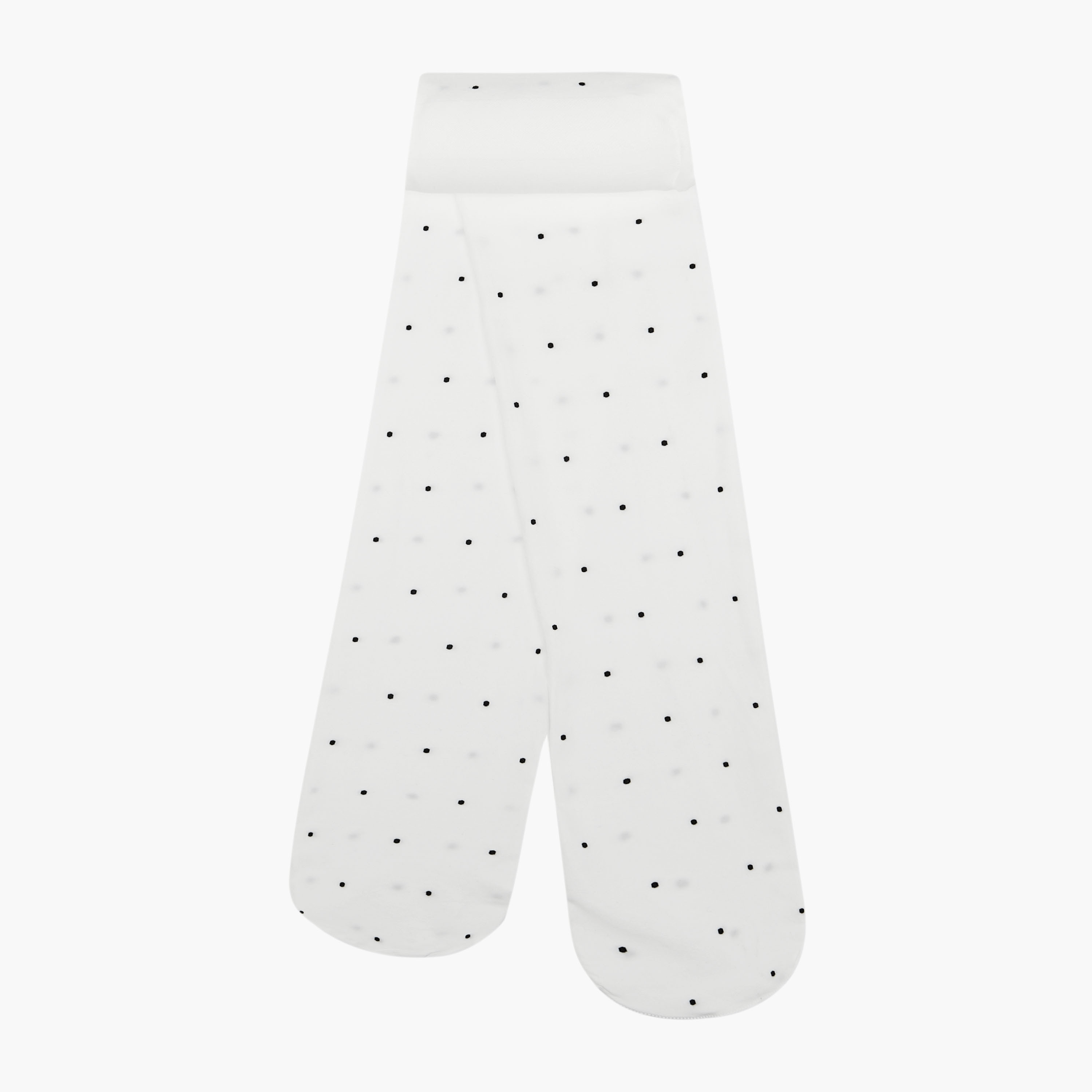 Pack of 2 Juniors Tights with Polka Dot Print-baby-girls-accessories-socks-image-3