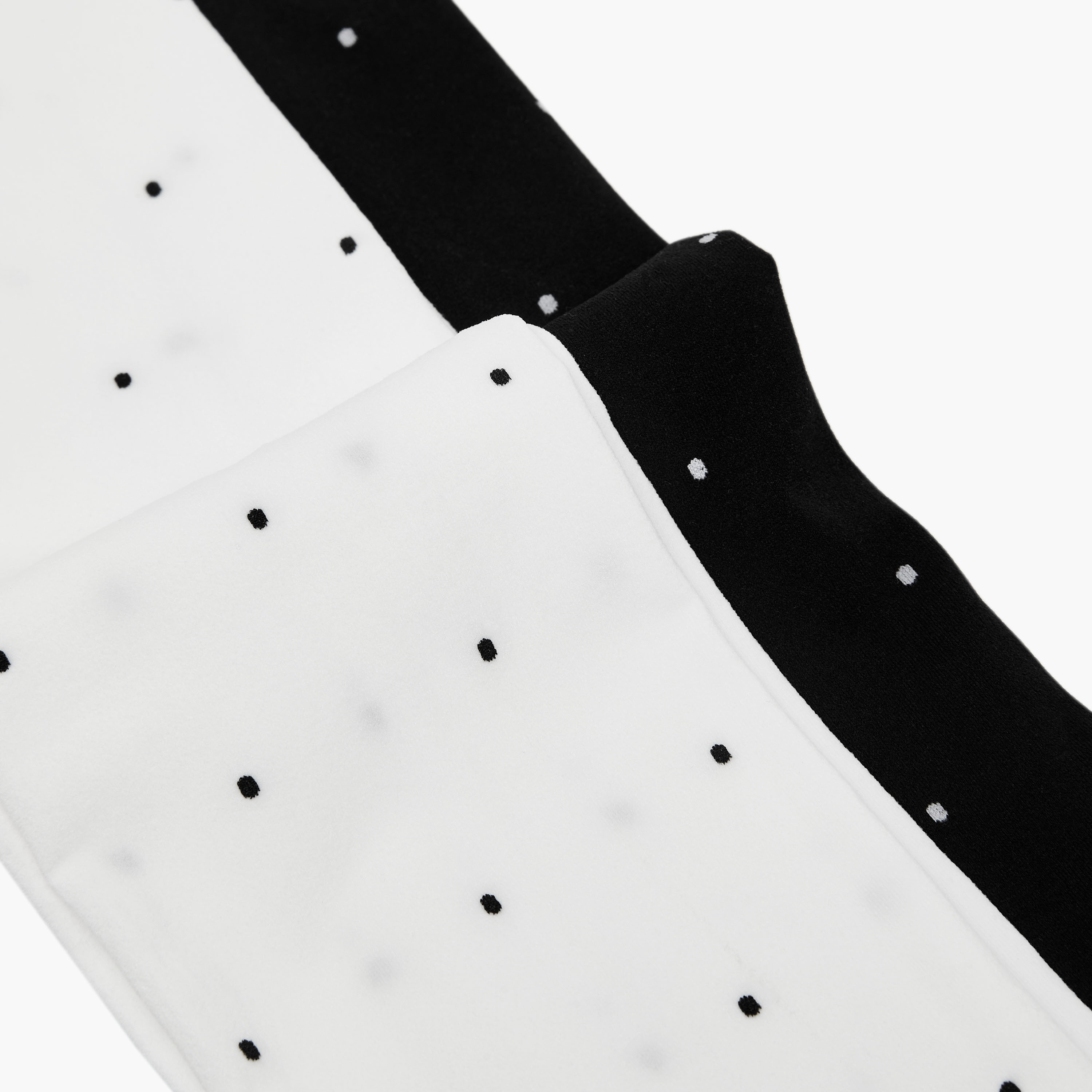 Pack of 2 Juniors Tights with Polka Dot Print-baby-girls-accessories-socks-image-5
