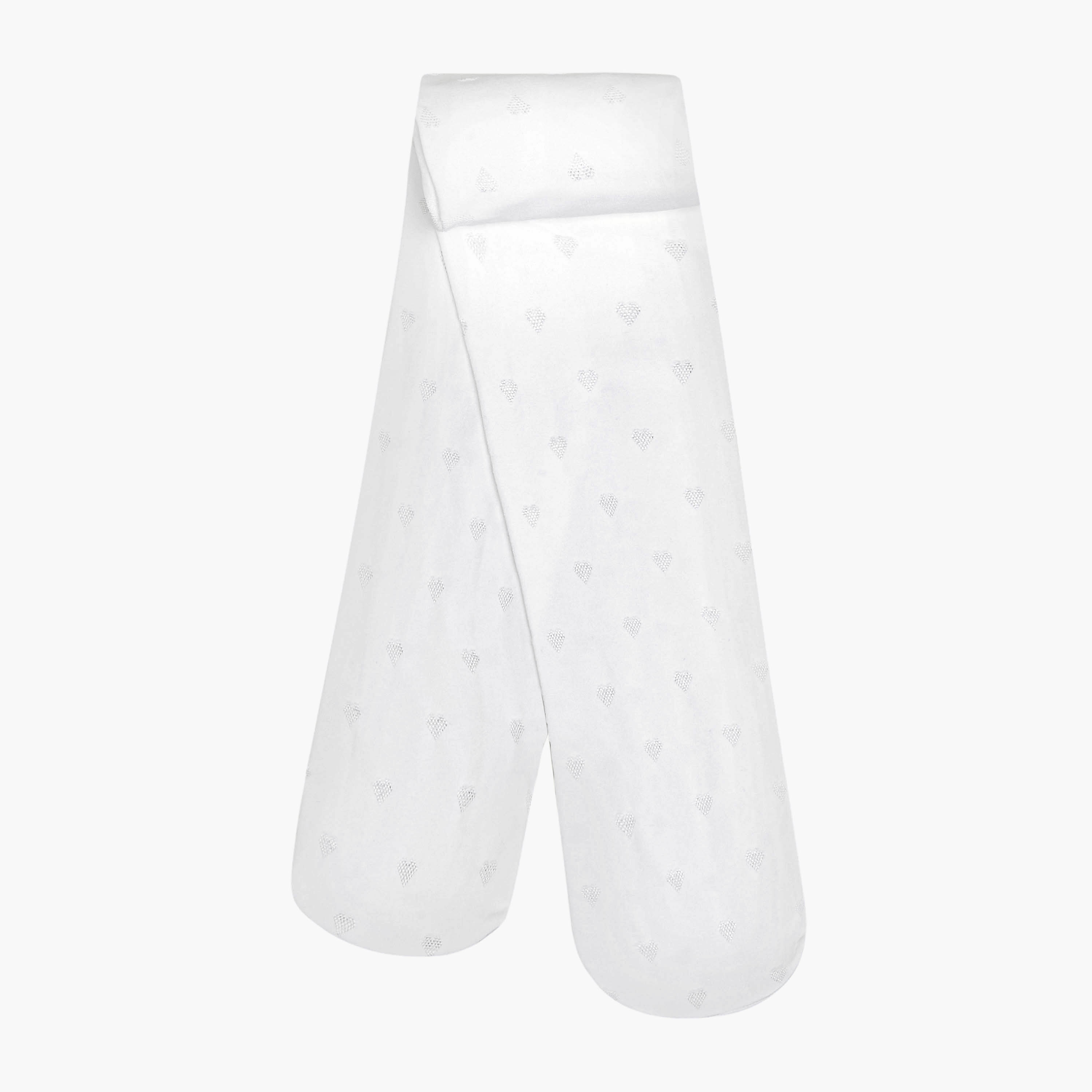 Pack of 2 Juniors Tights with Textured Design-baby-girls-accessories-socks-image-3