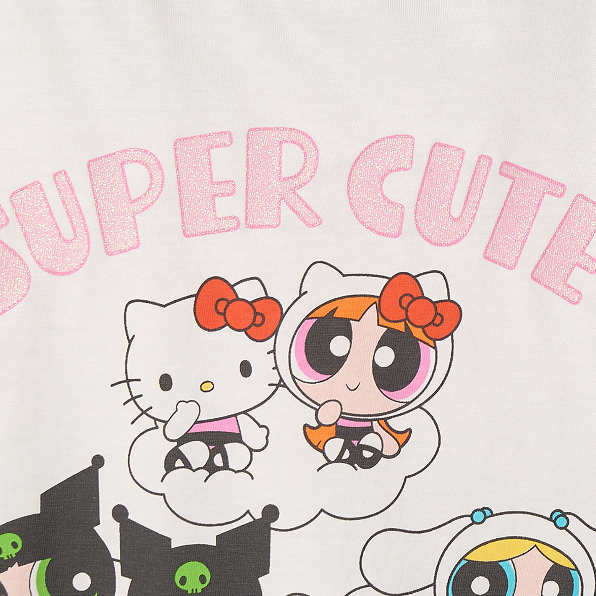 طقم بيجاما قطن بأكمام طويلة ورقبة ضيقة وطبعات من سانريو-girls-clothing-nightwear-image-5