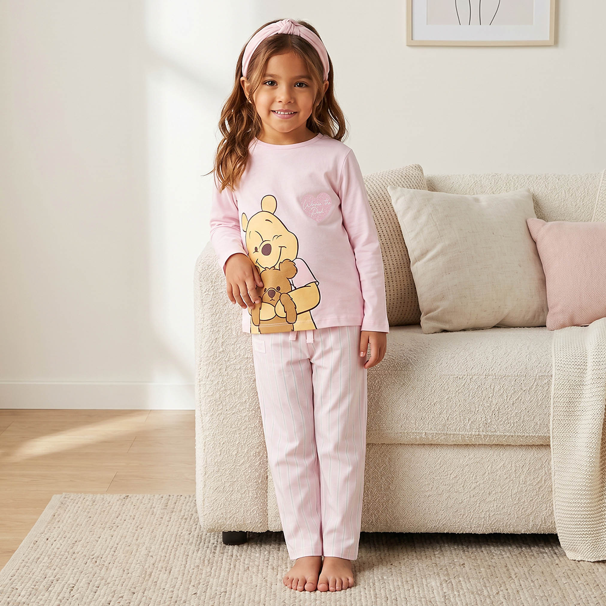 طقم بيجاما قطن بياقة ضيقة وأكمام طويلة وطبعات من ديزني-baby-girls-clothing-nightwear-pyjamasets-image-8